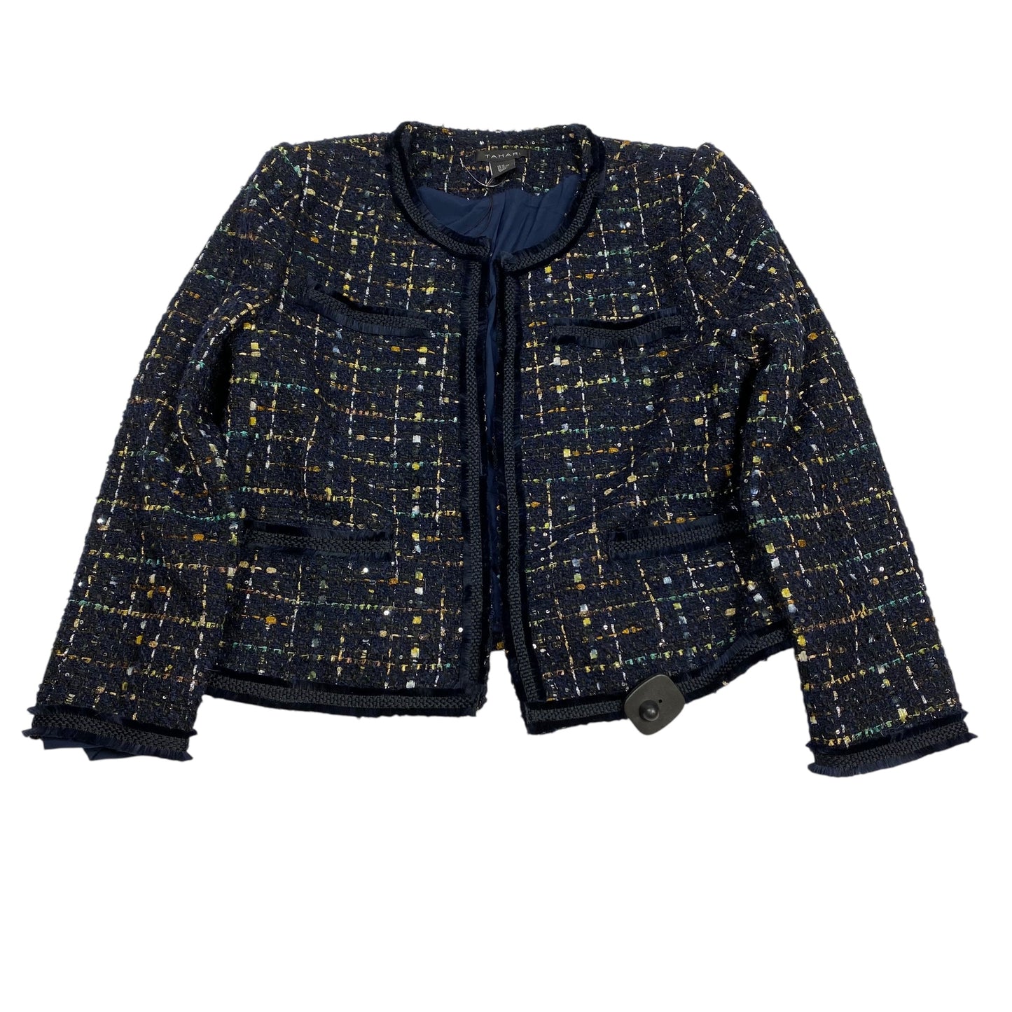 Blazer By Tahari By Arthur Levine In Blue, Size:Xl