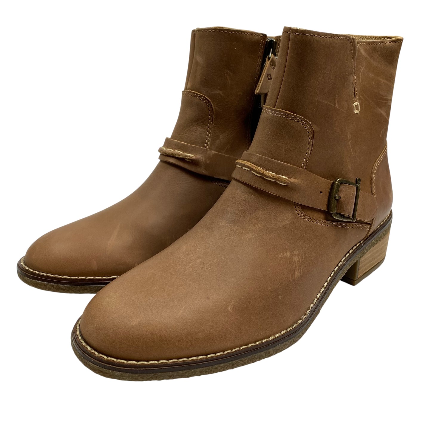 Boots Ankle Flats By Sperry In Brown, Size:8