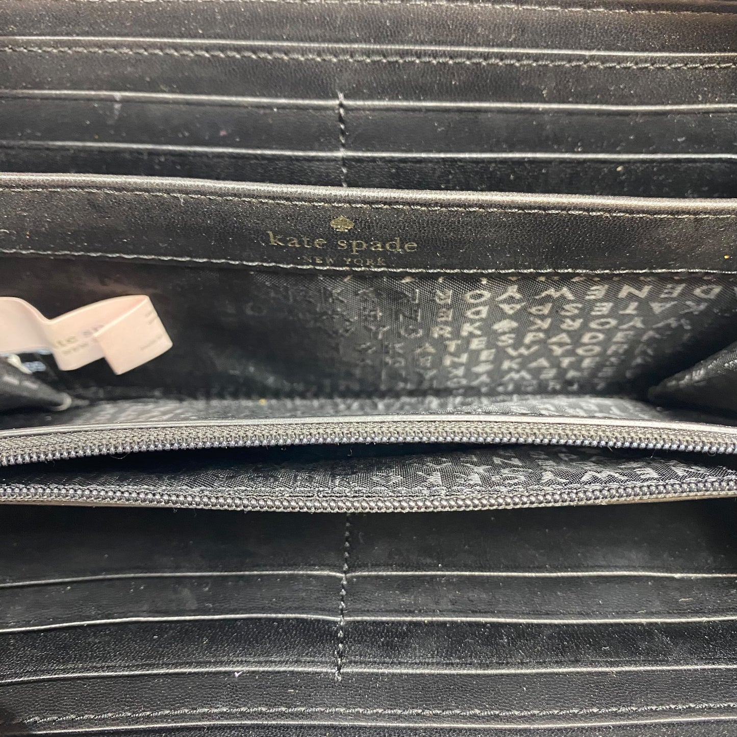 Wallet Designer By Kate Spade In Black & Pink, Size:Medium
