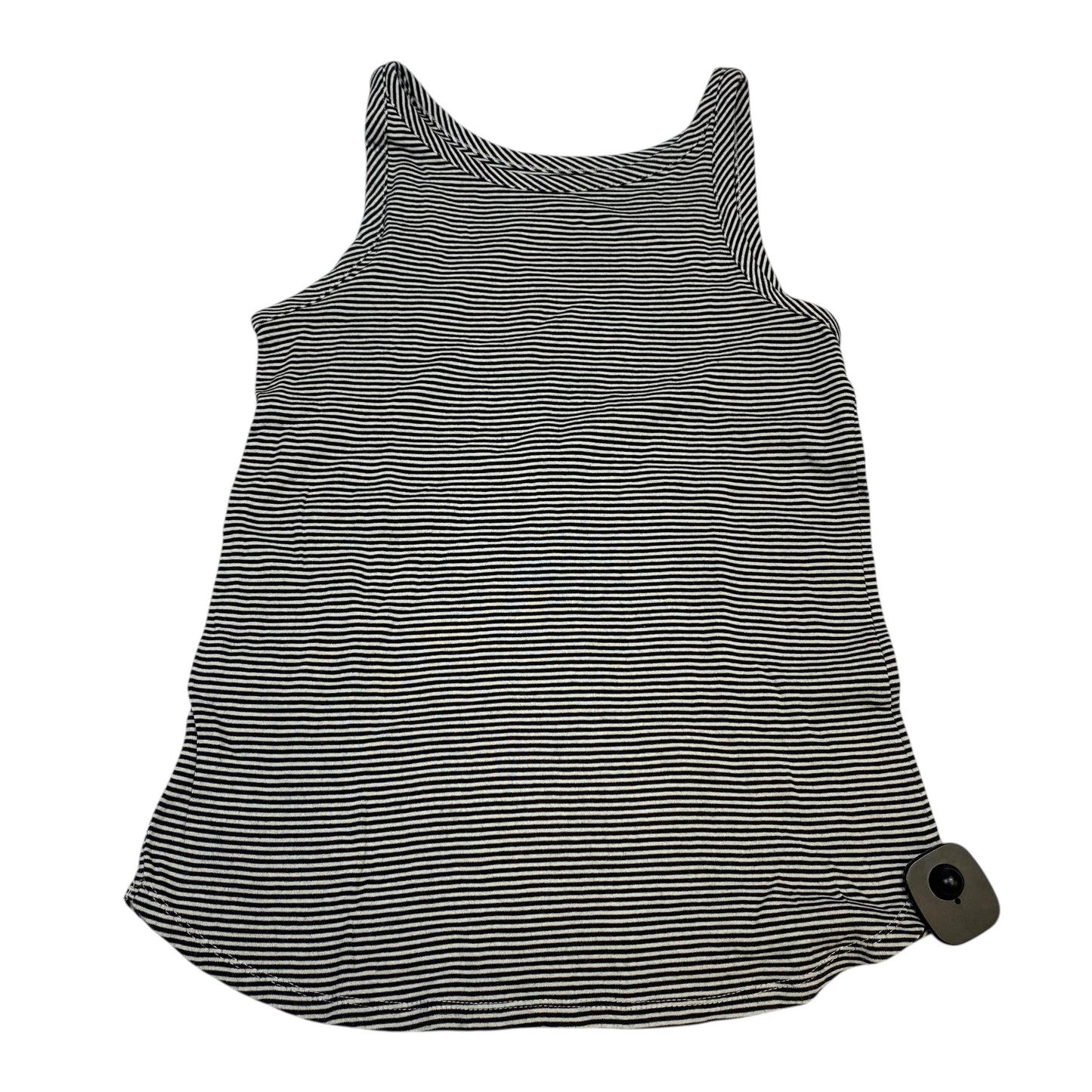 Top Sleeveless Basic By Loft In Black & White, Size:L