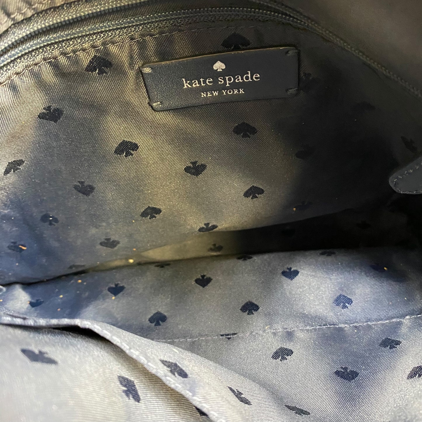 Crossbody Designer By Kate Spade In Navy, Size:Medium