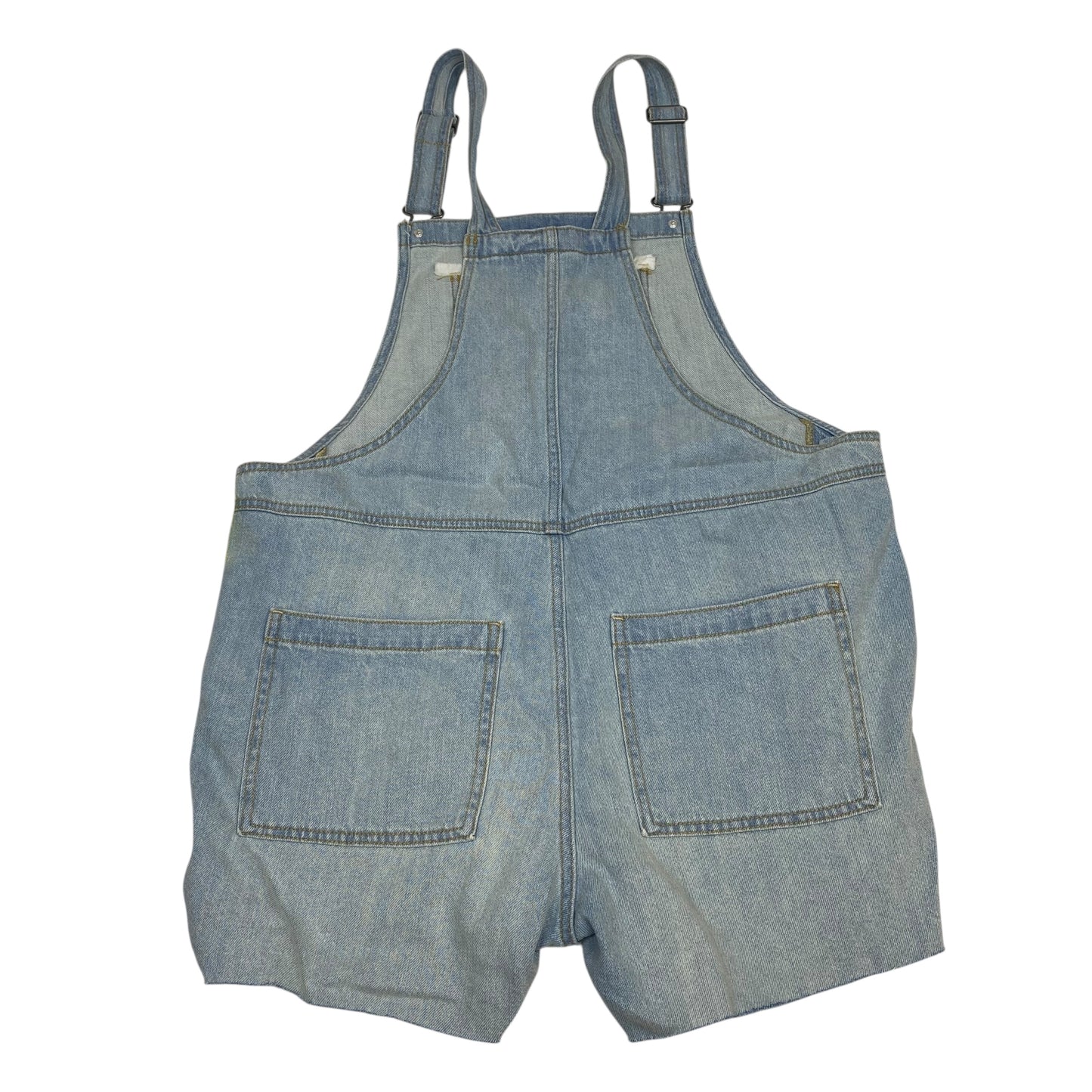 Shortalls By Universal Thread In Blue Denim, Size:L