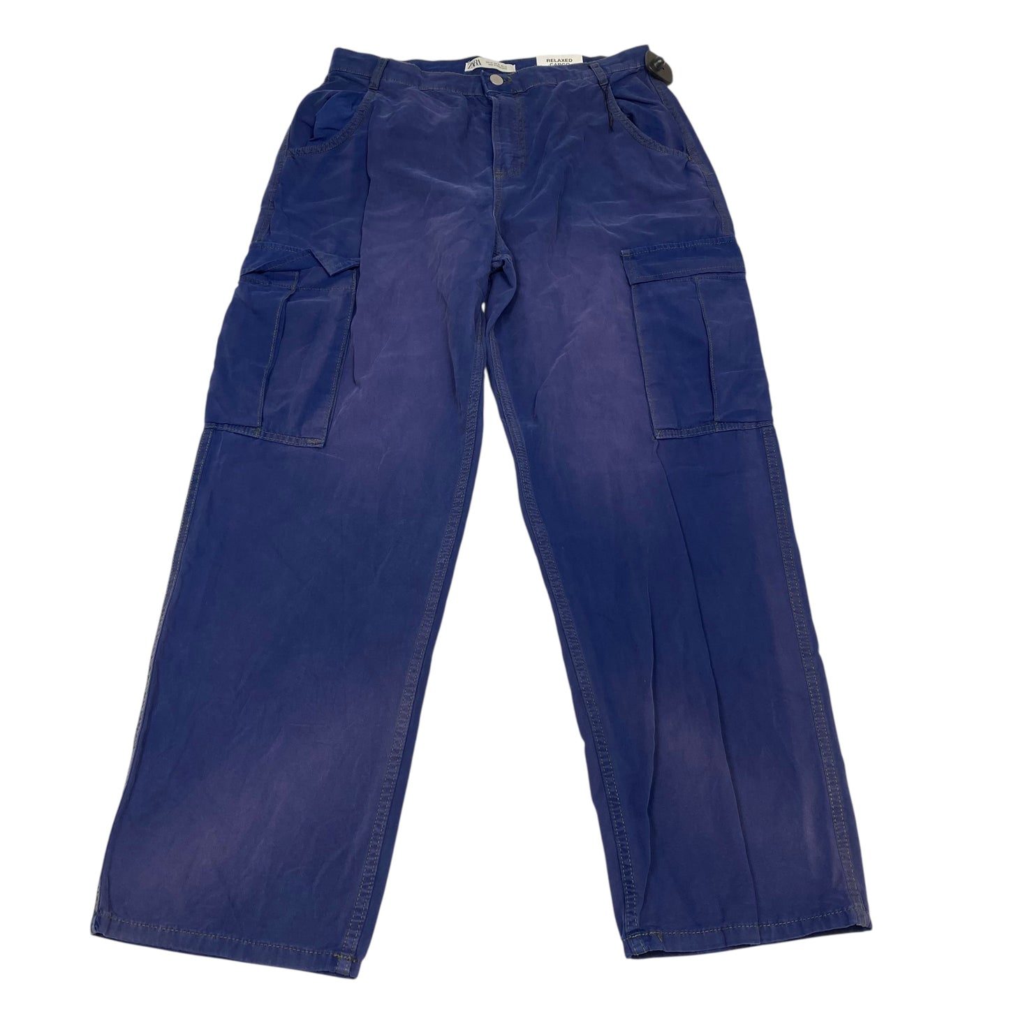 Pants Cargo & Utility By Zara In Blue, Size:14