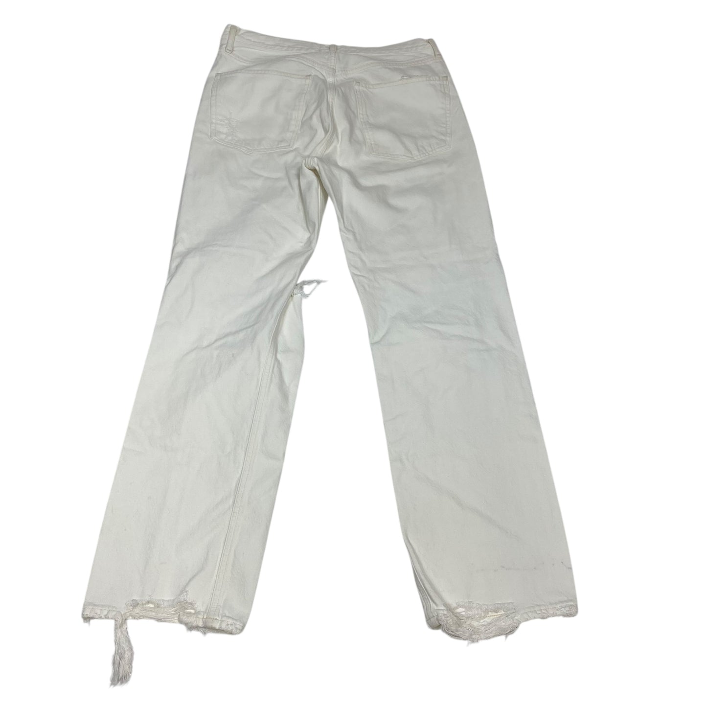 Jeans Designer By Agolde In Cream Denim, Size:4
