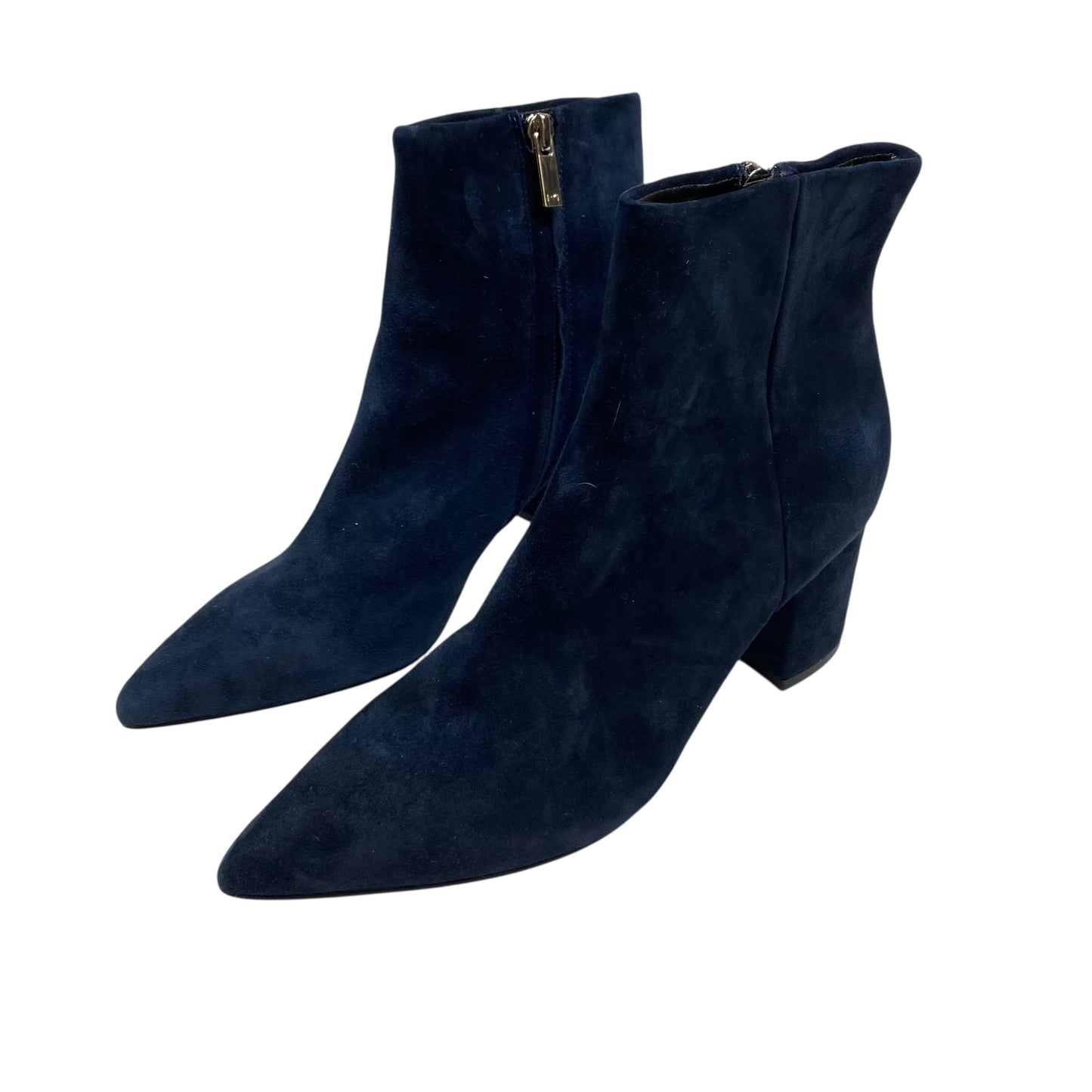 Boots Leather By Marc Fisher In Blue, Size:6.5