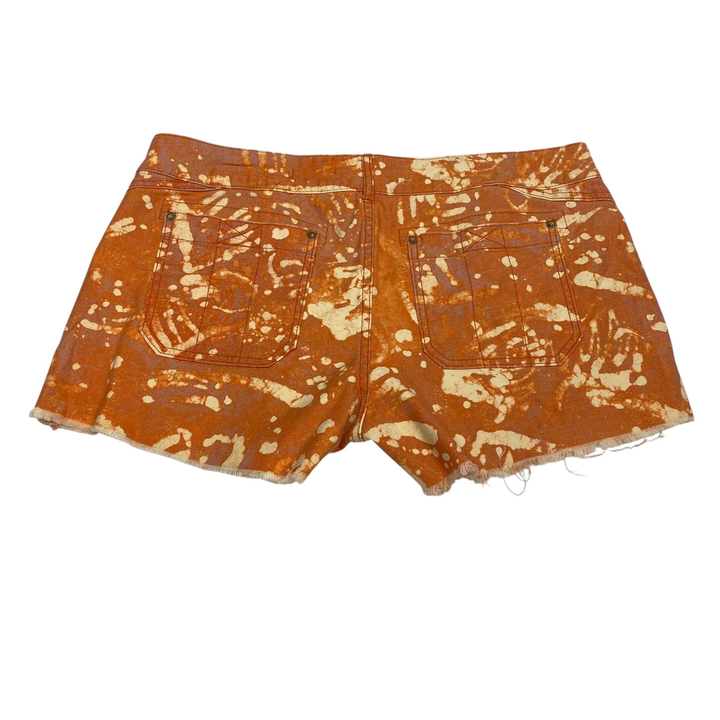 Shorts By Pilcro In Cream & Orange, Size:14
