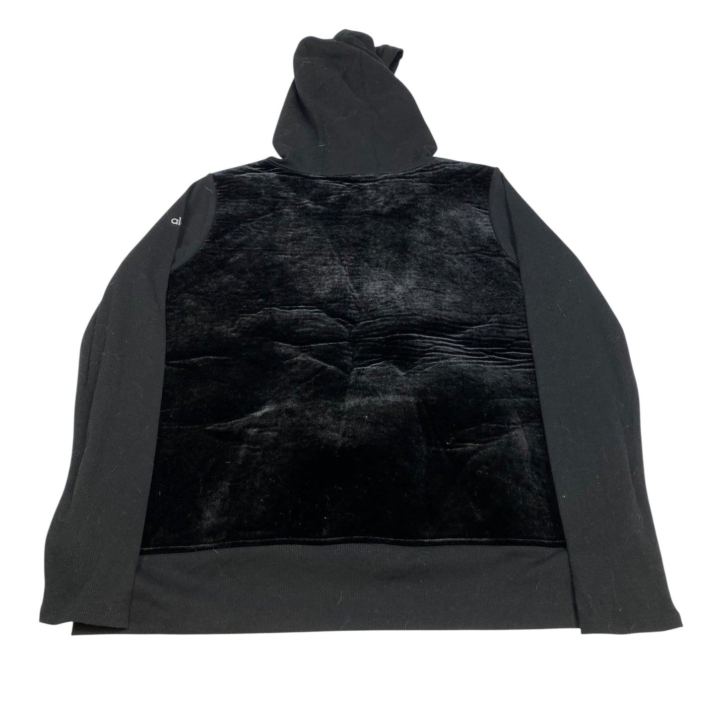 Athletic Sweatshirt Hoodie By Alo In Black, Size:L