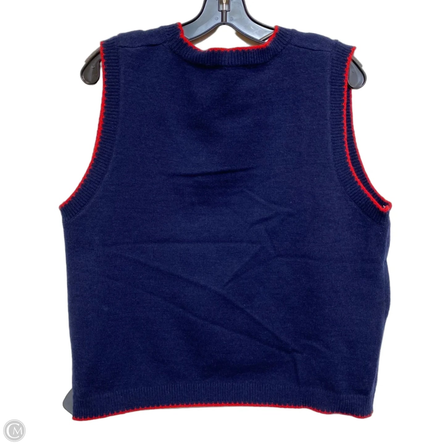 Vest Sweater By Clothes Mentor In Blue, Size: M
