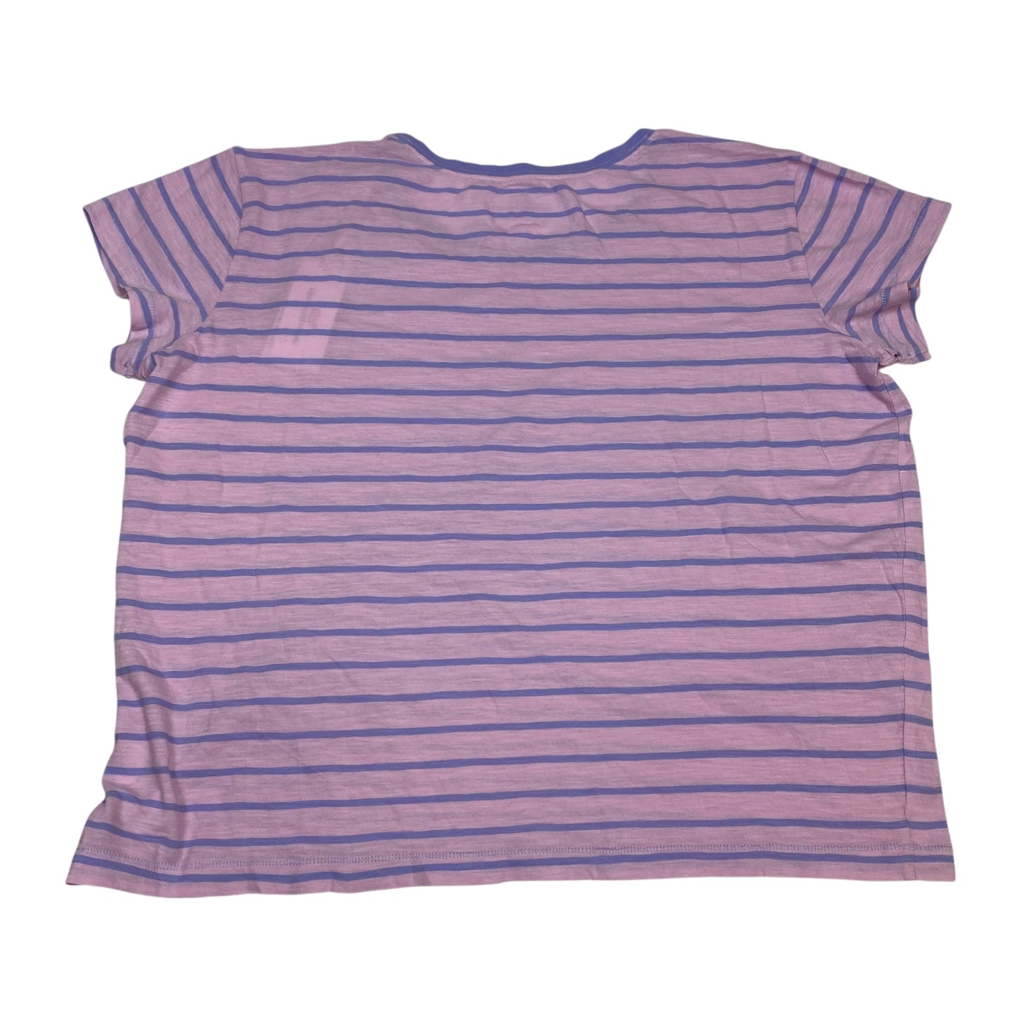 Top Ss Designer By Vineyard Vines In Pink & Purple, Size:L