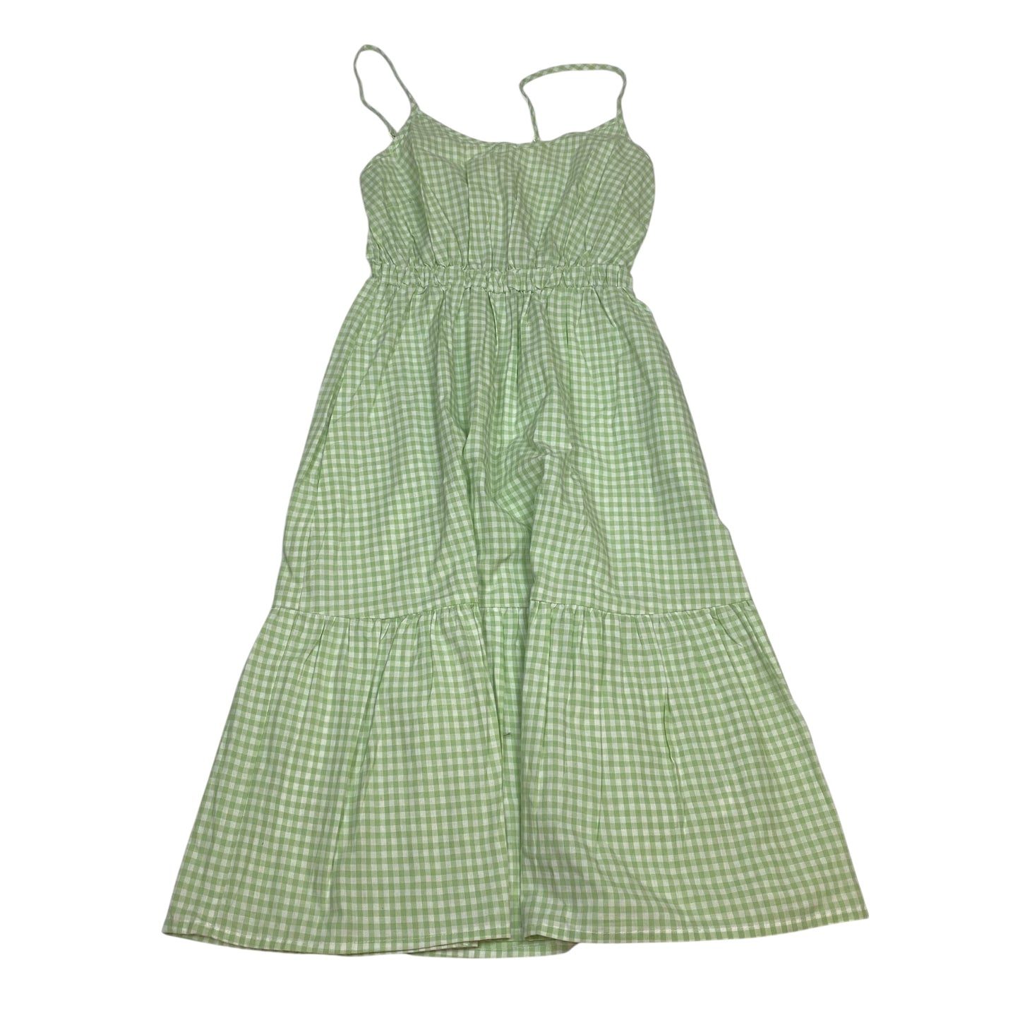 Dress Casual Short By Lascana In Green & White, Size:Xs