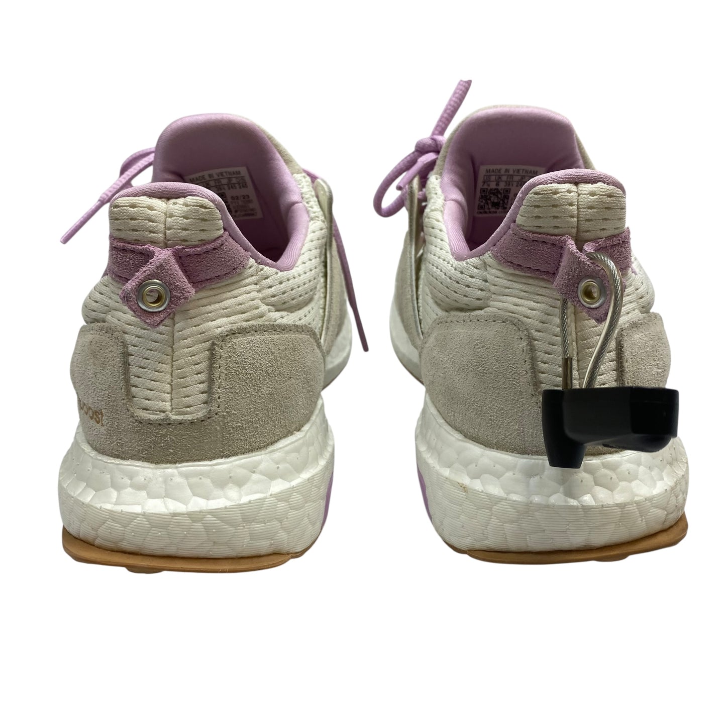 Shoes Athletic By Adidas In Cream & Purple, Size:7.5