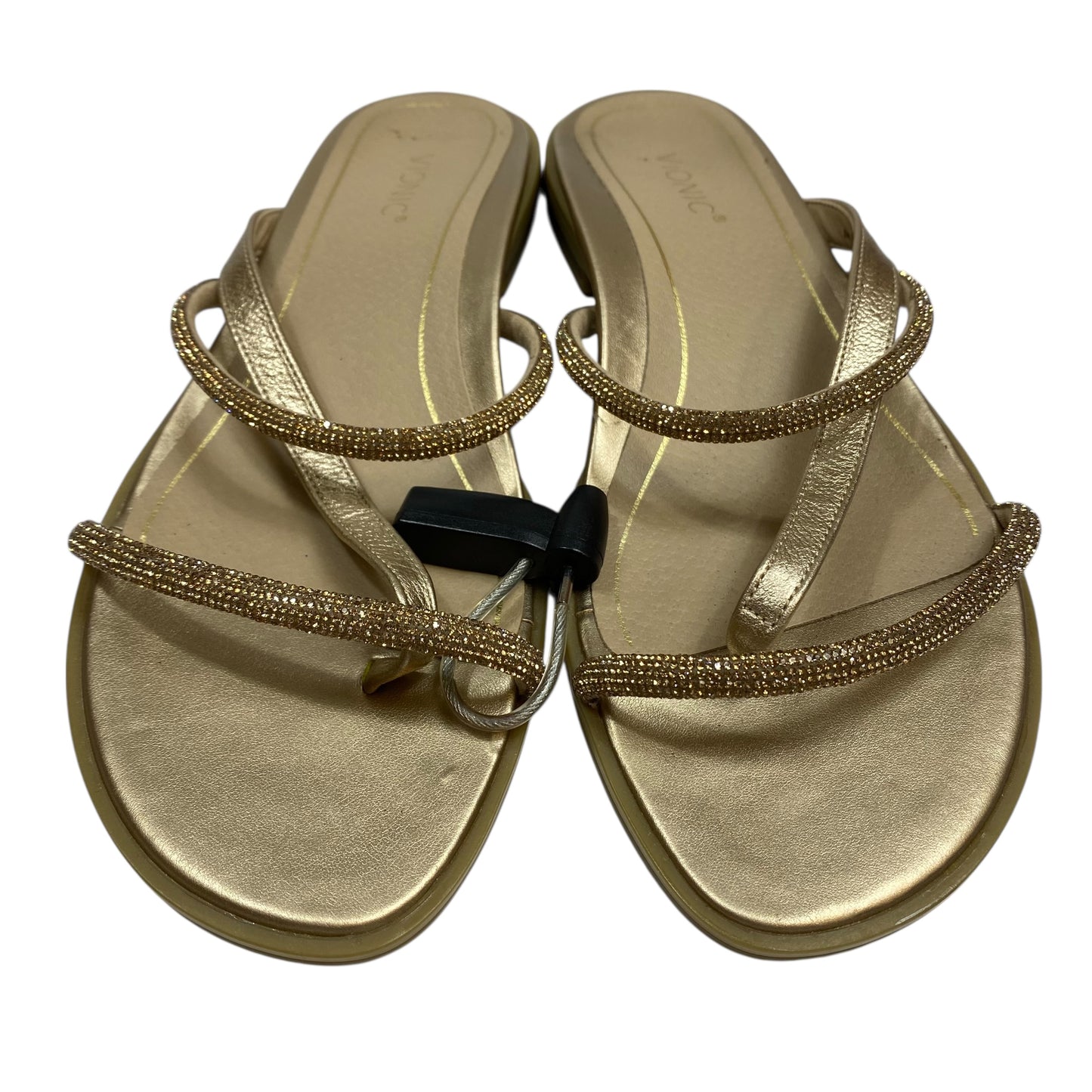 Sandals Flats By Vionic In Gold, Size:8