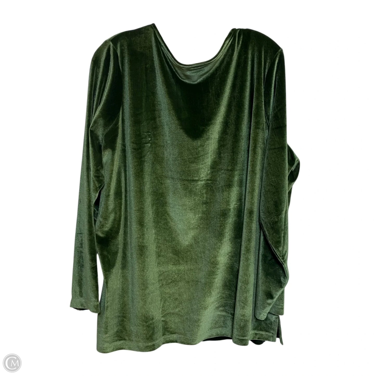 Top Long Sleeve By Belle In Green, Size: 2x