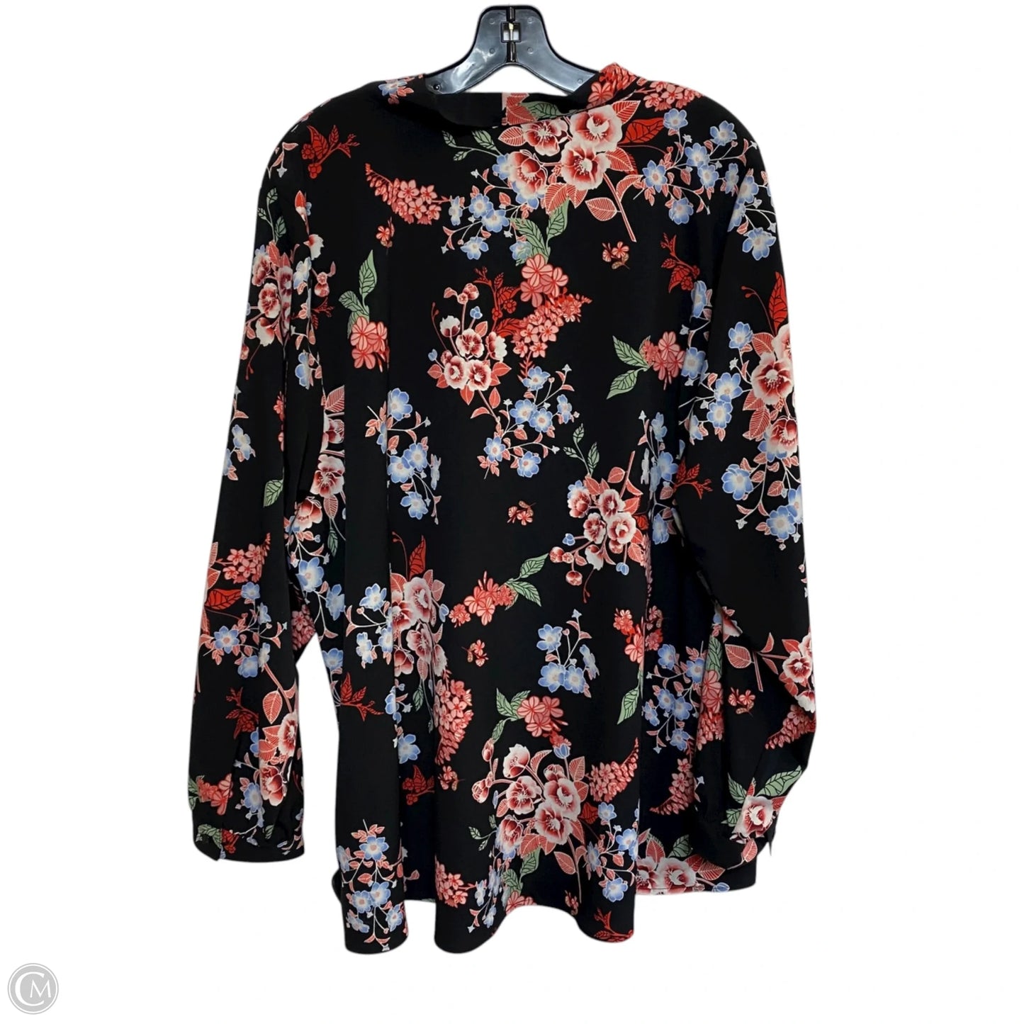 Top Long Sleeve By Lane Bryant In Black, Size: 3x