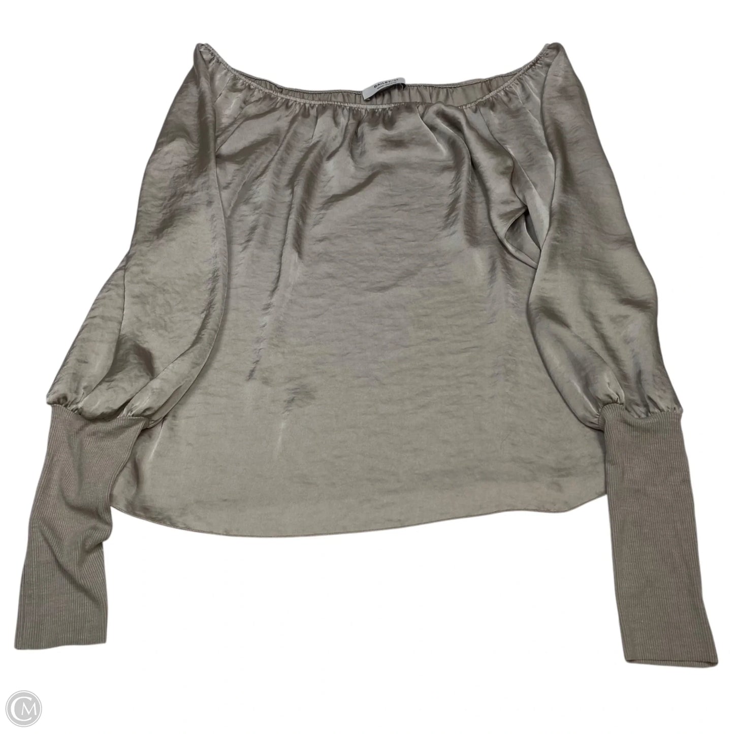 Top Long Sleeve By Bailey 44 In Grey, Size: M