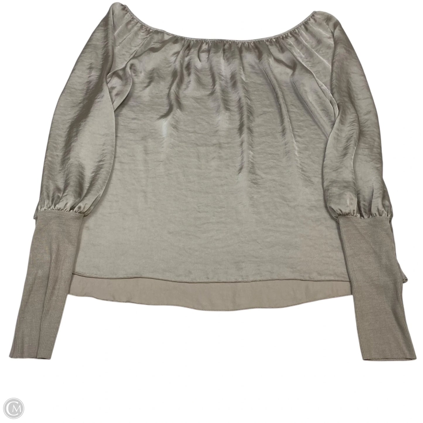 Top Long Sleeve By Bailey 44 In Grey, Size: M