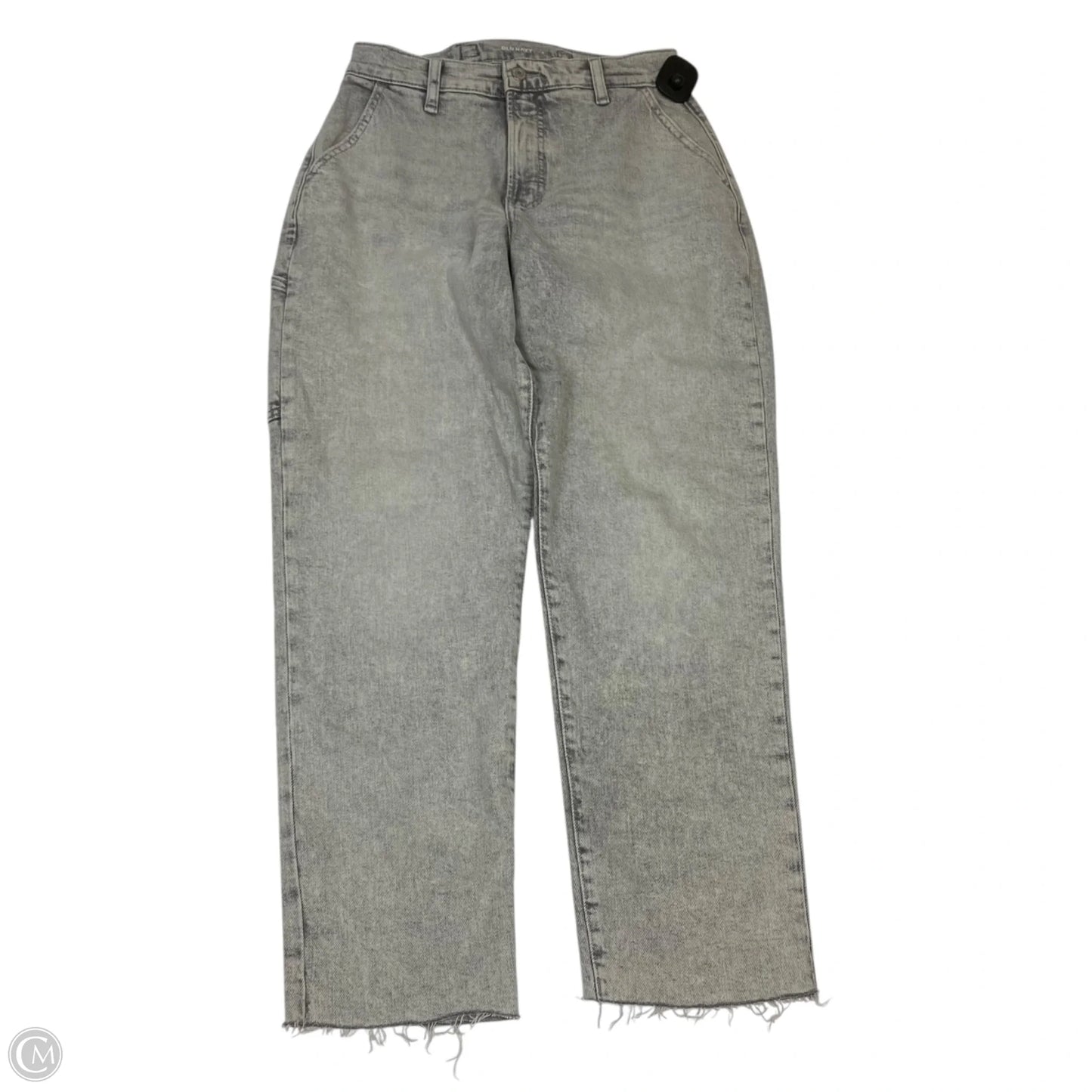 Jeans Straight By Old Navy In Grey Denim, Size: 6