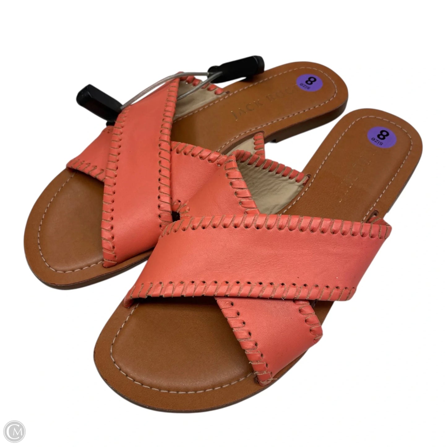 Sandals Designer By Jack Rogers In Coral, Size: 8