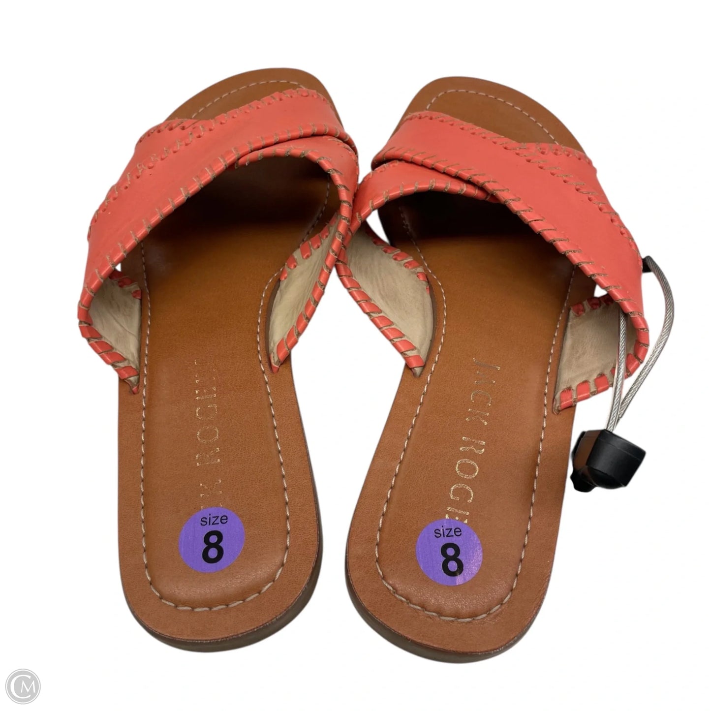Sandals Designer By Jack Rogers In Coral, Size: 8