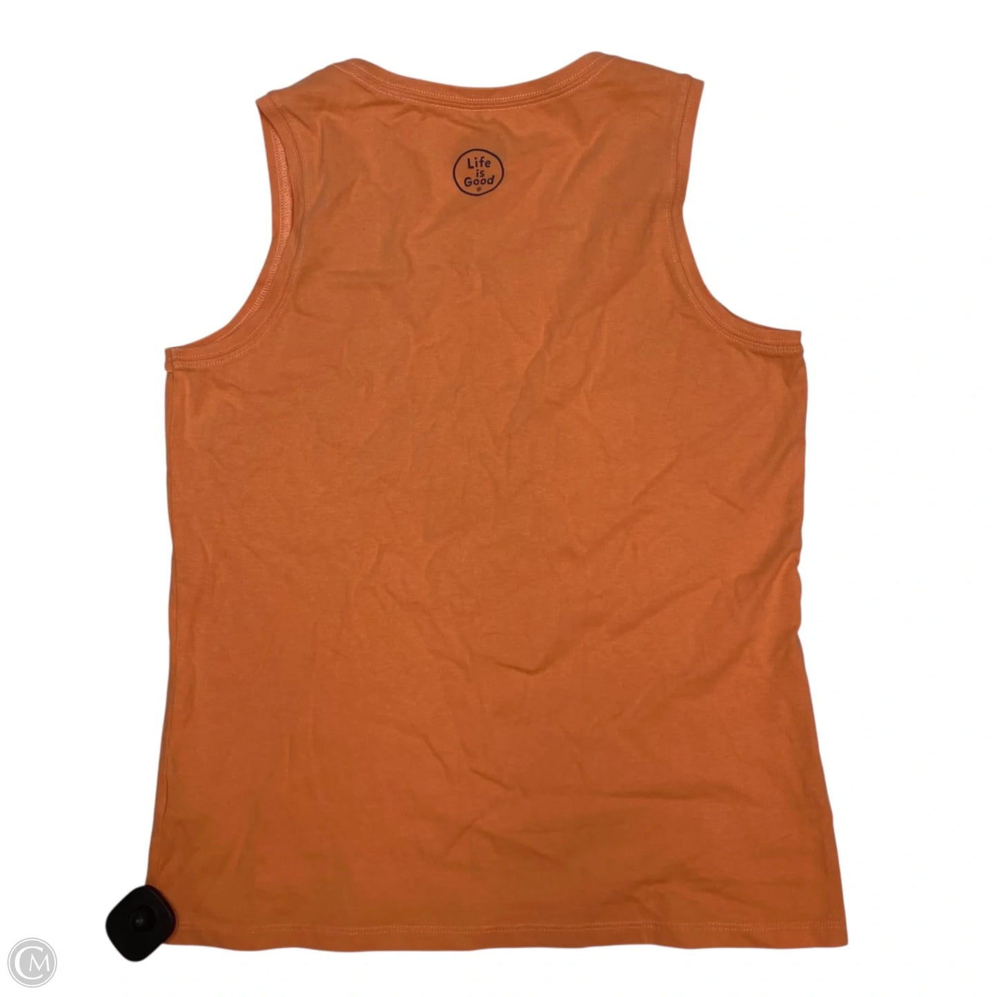 Top Sleeveless By Life Is Good In Orange, Size: S