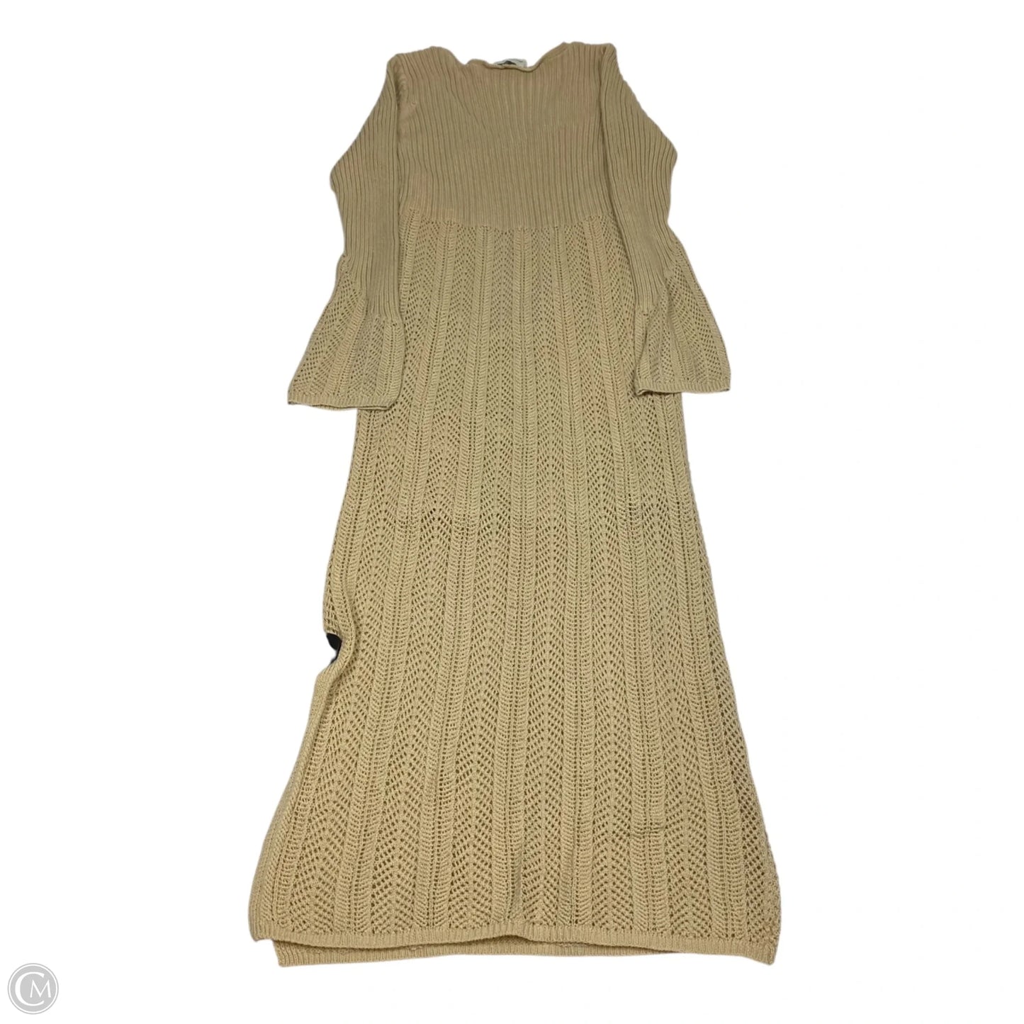 Dress Sweater By Freshman In Tan, Size: Xl