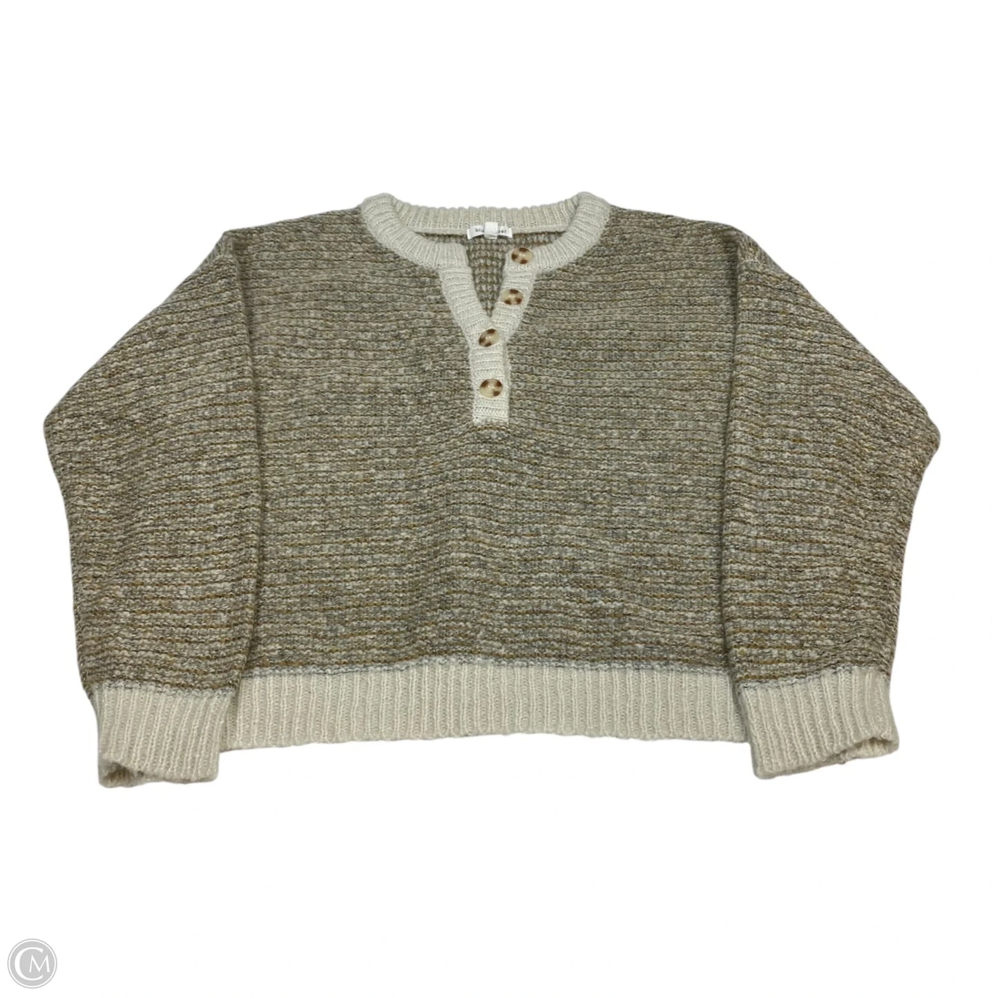 Sweater By Blu Pepper In Tan, Size: L