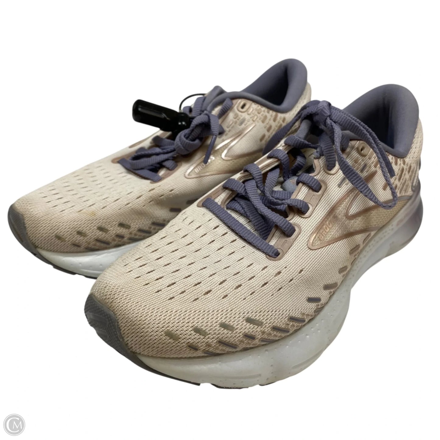 Shoes Athletic By Brooks In Cream & Purple, Size: 7