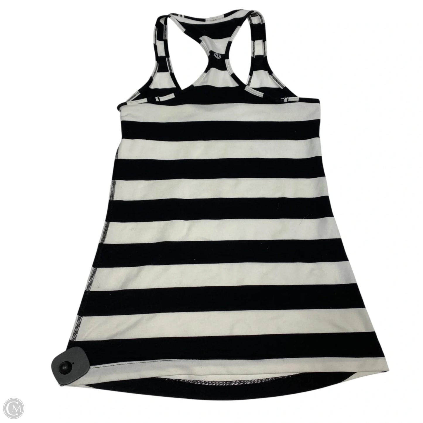 Athletic Tank Top By Lululemon In Black & White, Size: S
