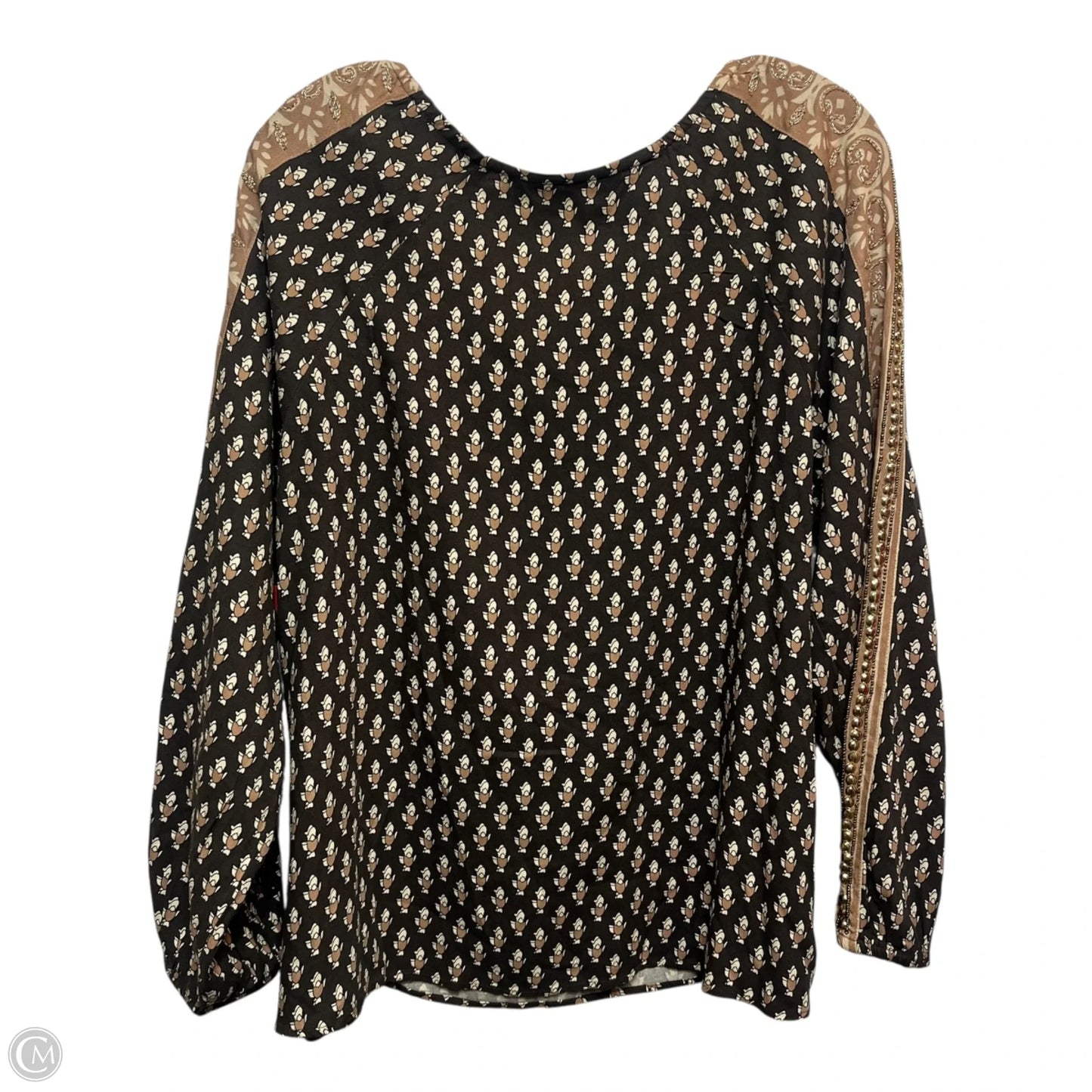 Top Long Sleeve By Soft Surroundings In Brown, Size: L