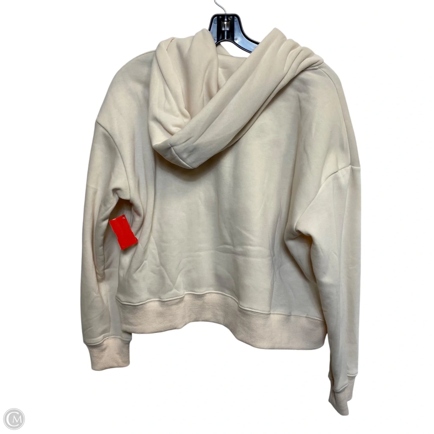 Athletic Sweatshirt Hoodie By Falcons In Cream, Size: L