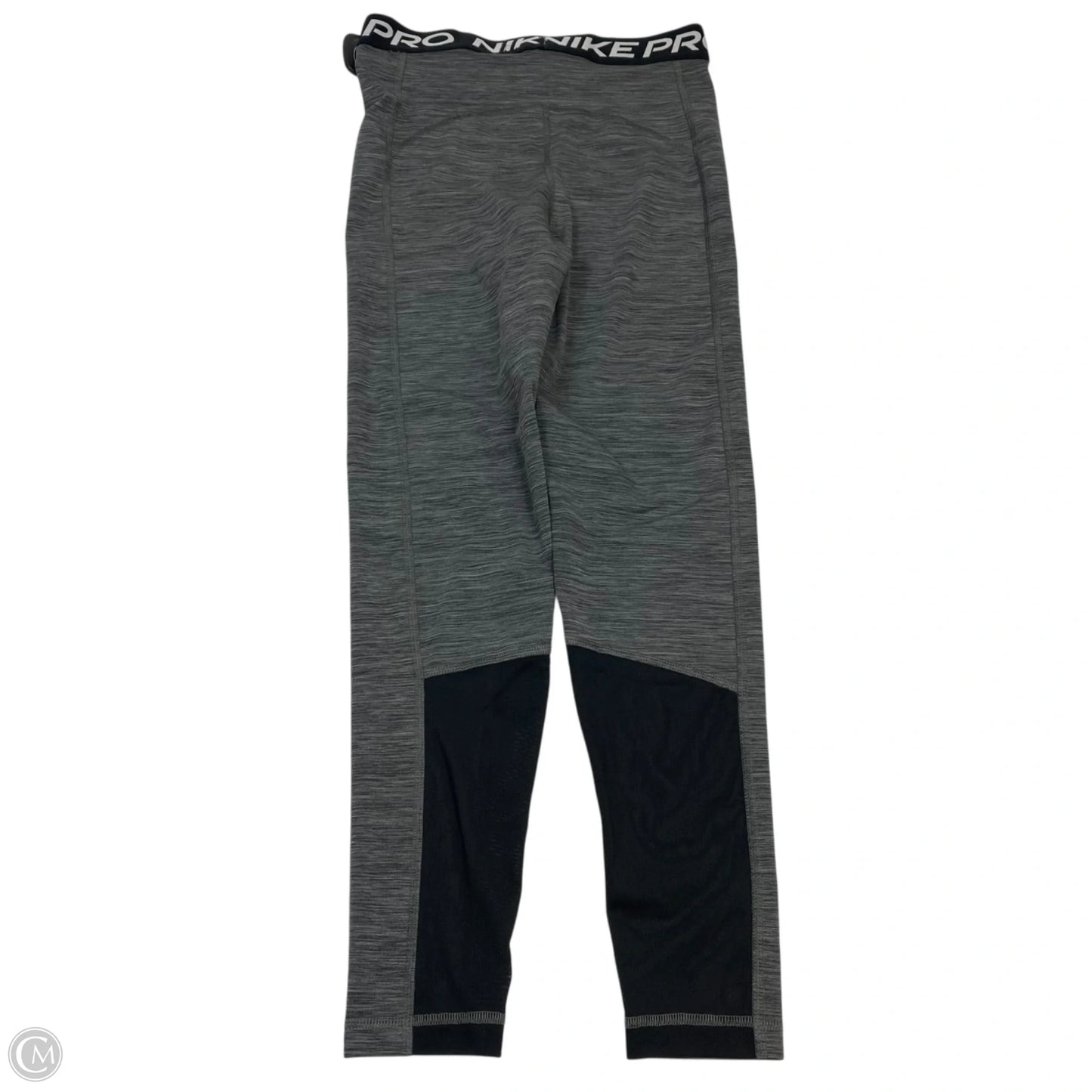 Athletic Leggings By Nike Apparel In Grey, Size: S