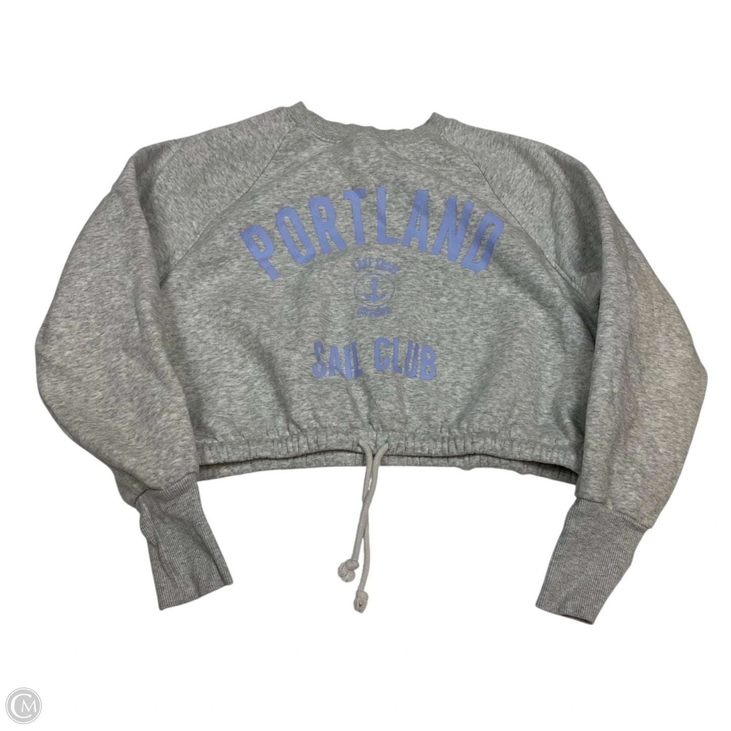 Sweatshirt Crewneck By H&m In Grey, Size: S