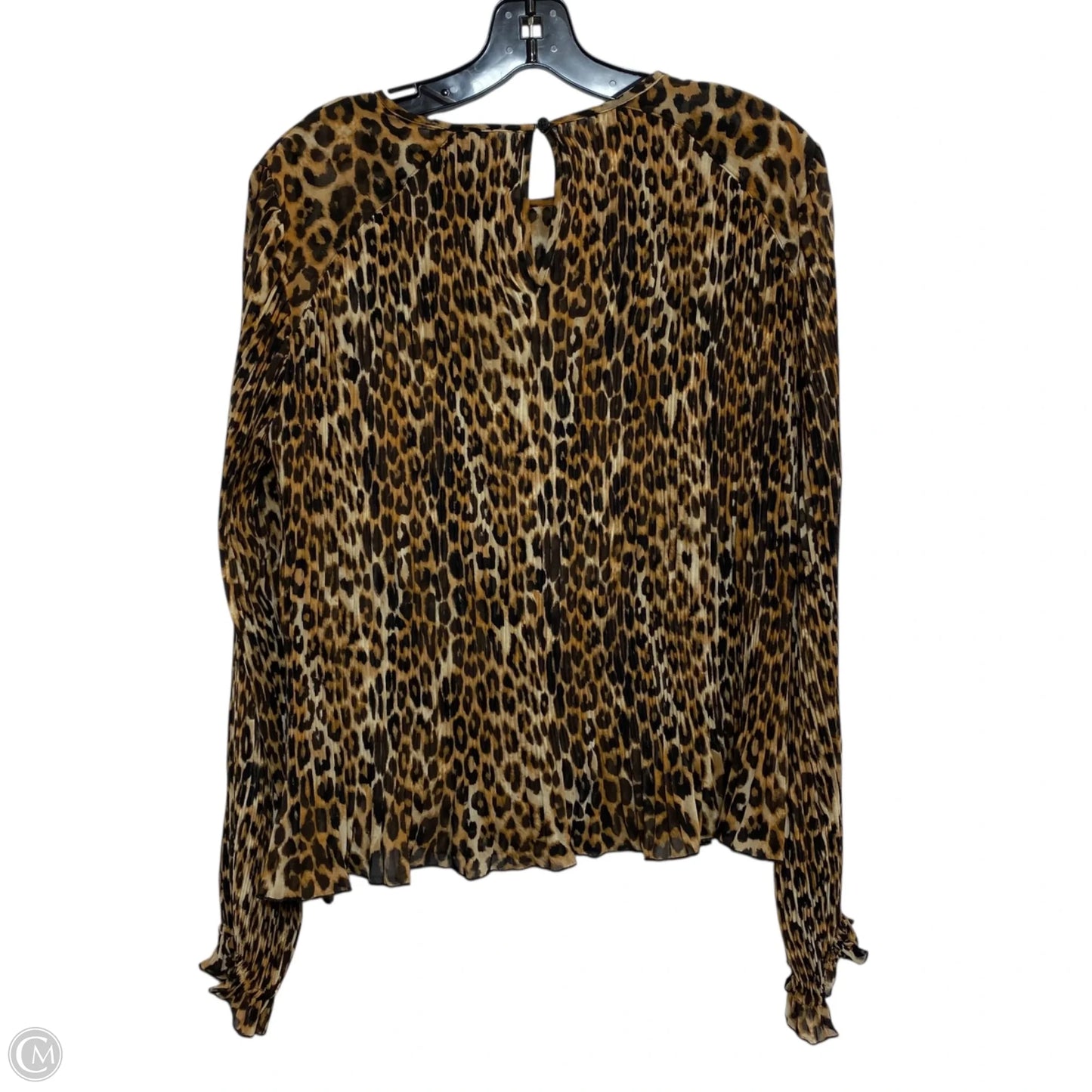 Top Long Sleeve By Express In Animal Print, Size: M