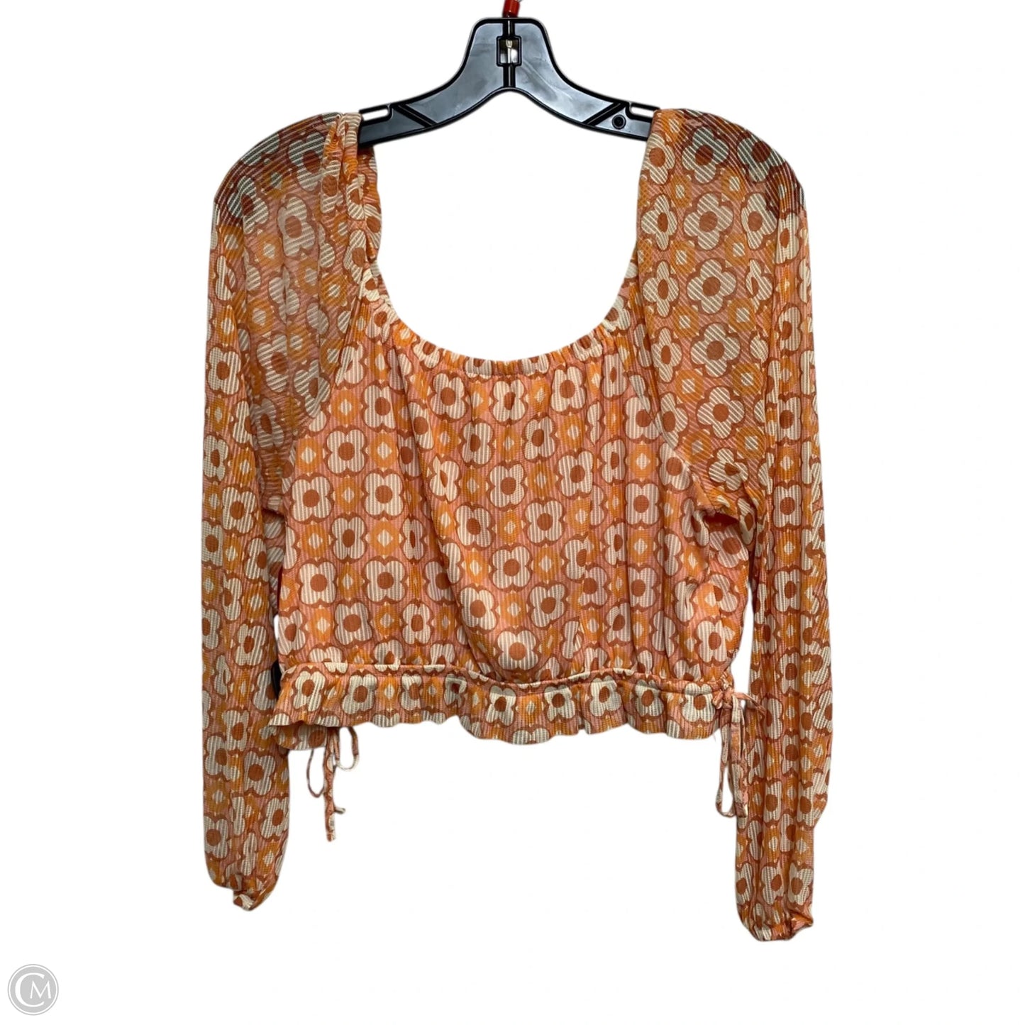 Top Long Sleeve By Madden Nyc In Orange, Size: Xl