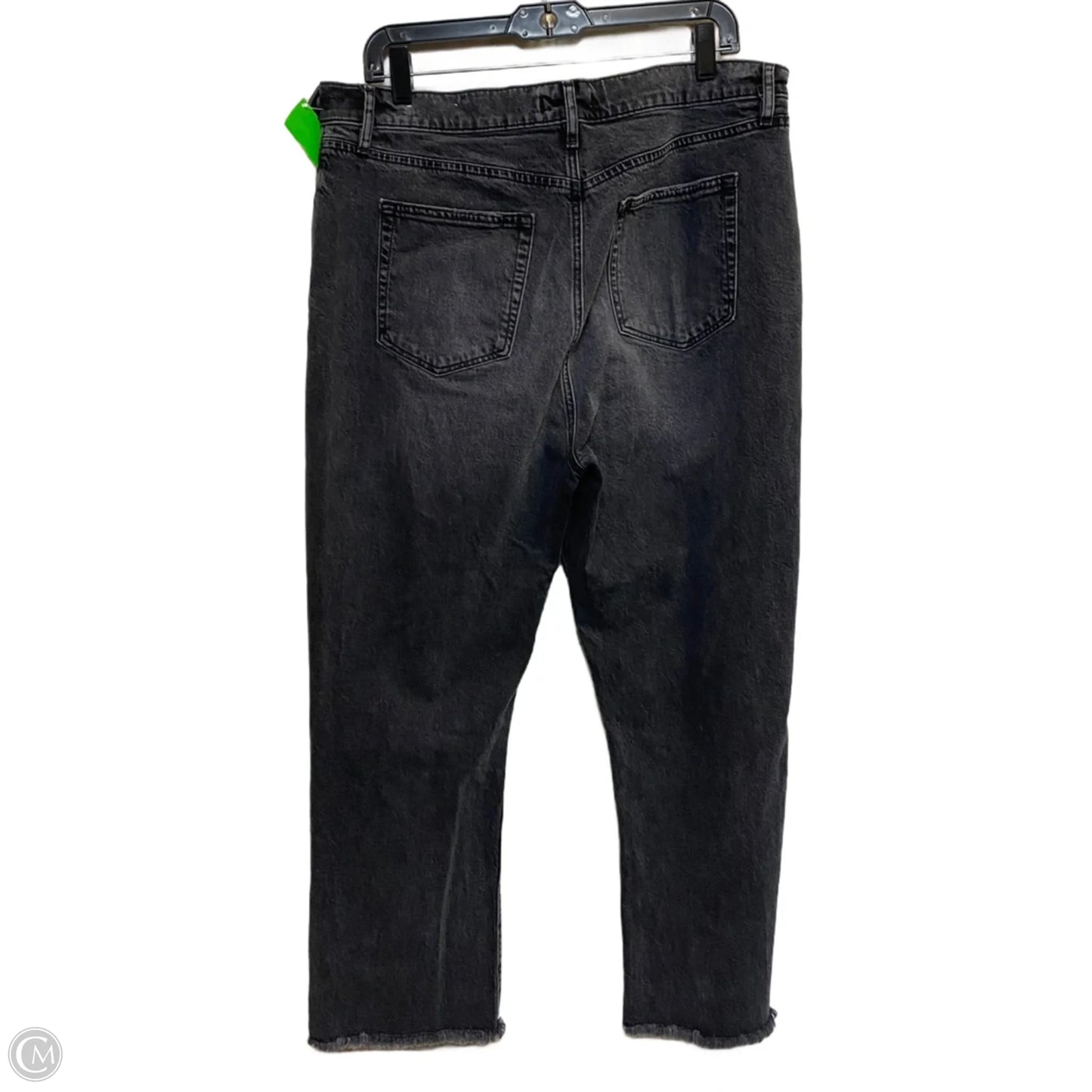 Jeans Straight By Loft In Grey Denim, Size: 14