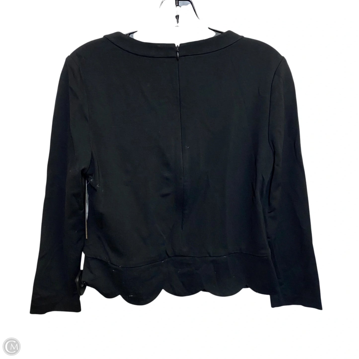 Top Long Sleeve Designer By Kate Spade In Black, Size: S