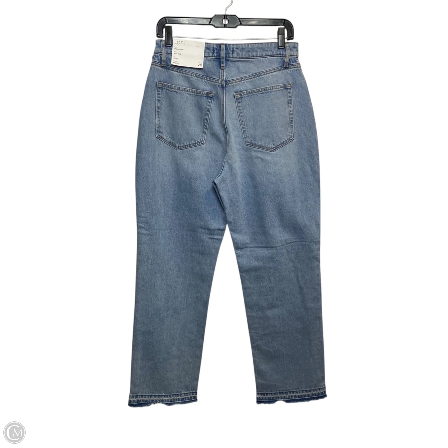 Jeans Straight By Loft In Blue Denim, Size: 6