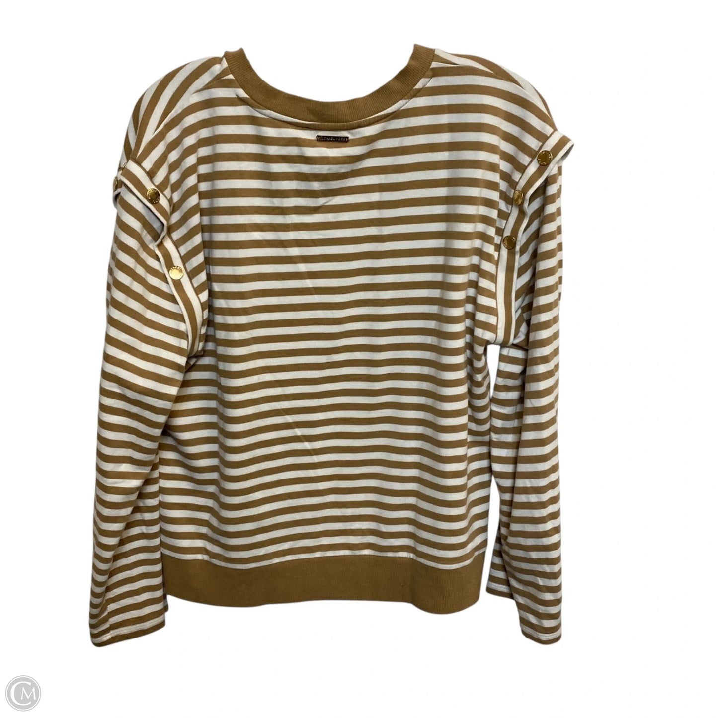 Top Long Sleeve Basic By Michael By Michael Kors In Tan, Size: L