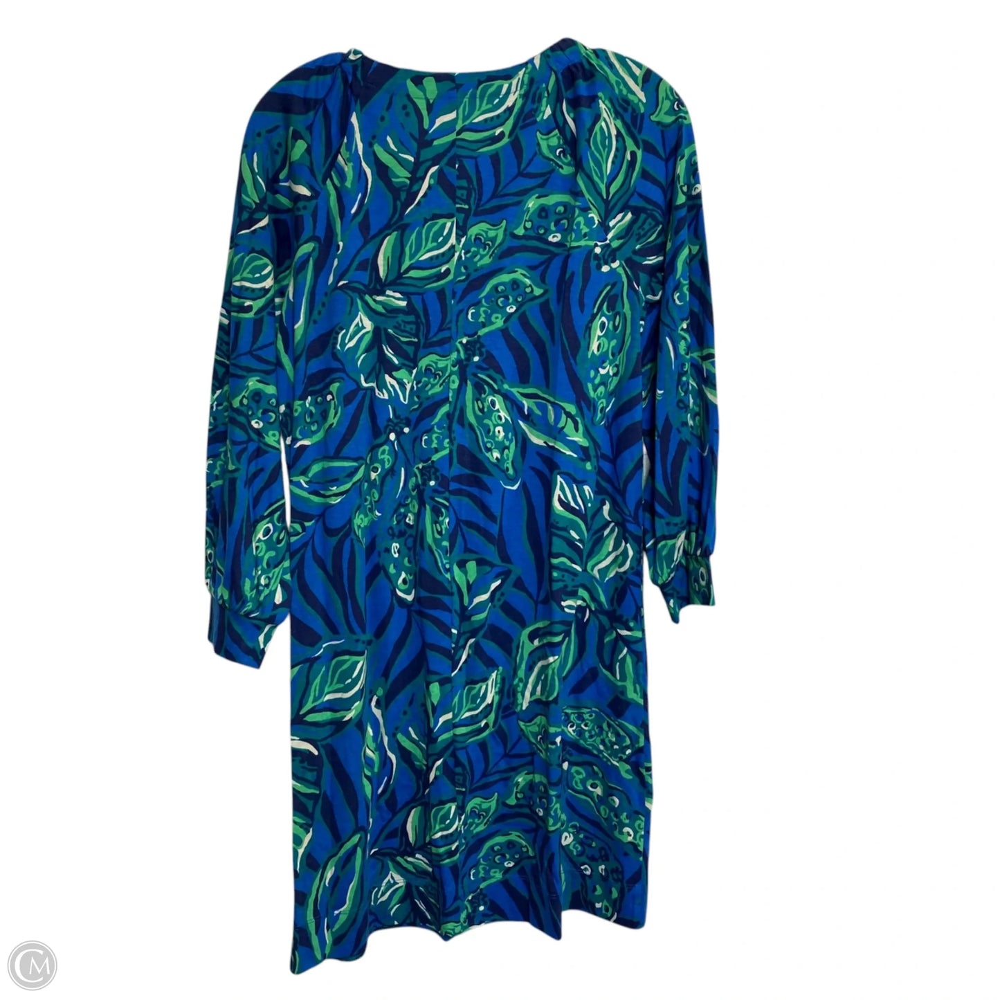 Dress Designer By Lilly Pulitzer In Blue & Green, Size: M