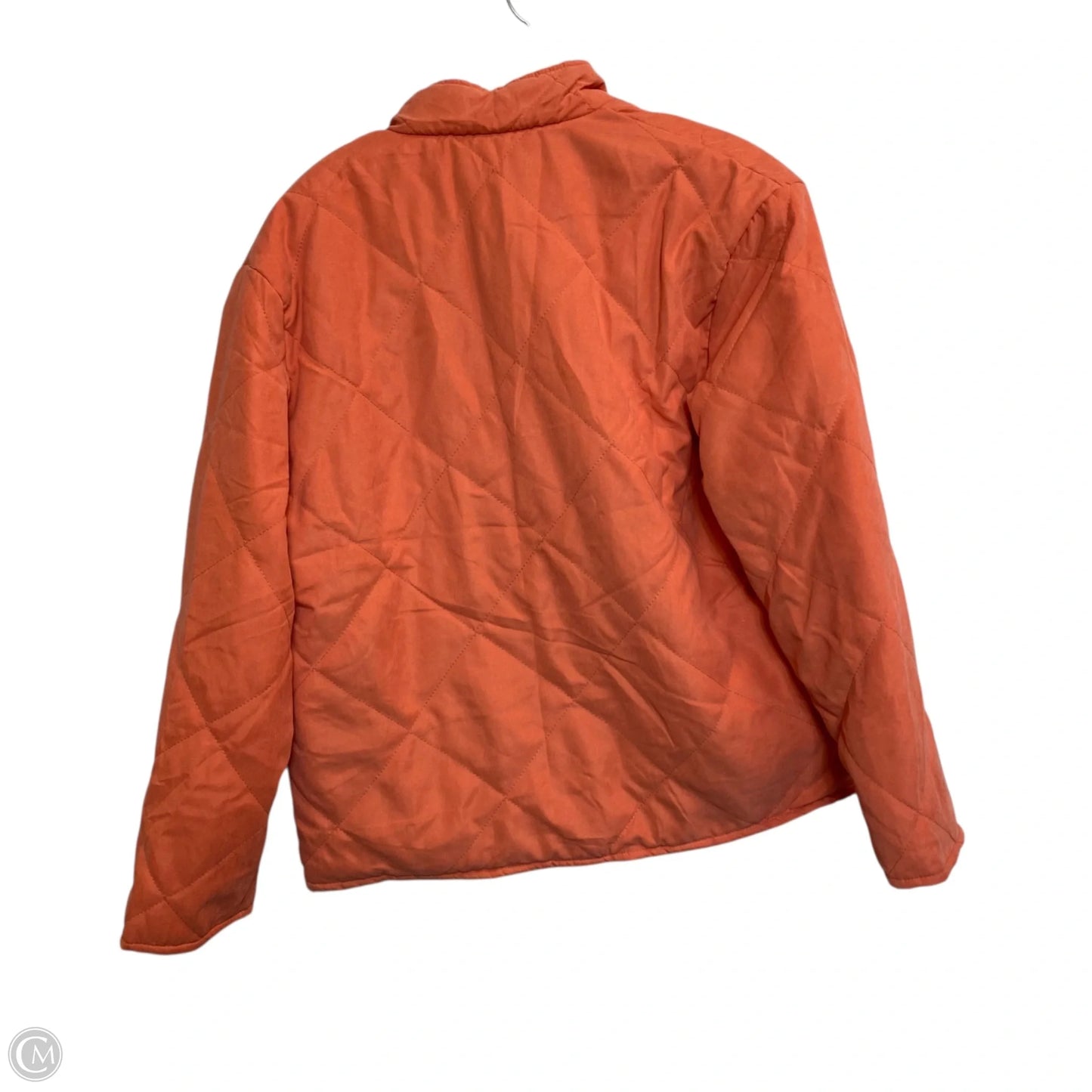 Jacket Puffer & Quilted By Cmf In Orange, Size: M