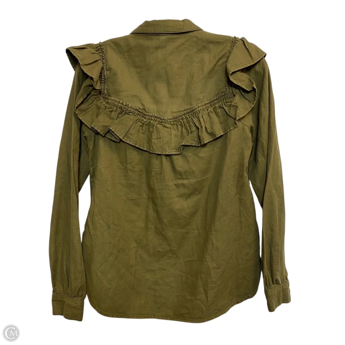 Top Long Sleeve By Pilcro In Green, Size: Xs