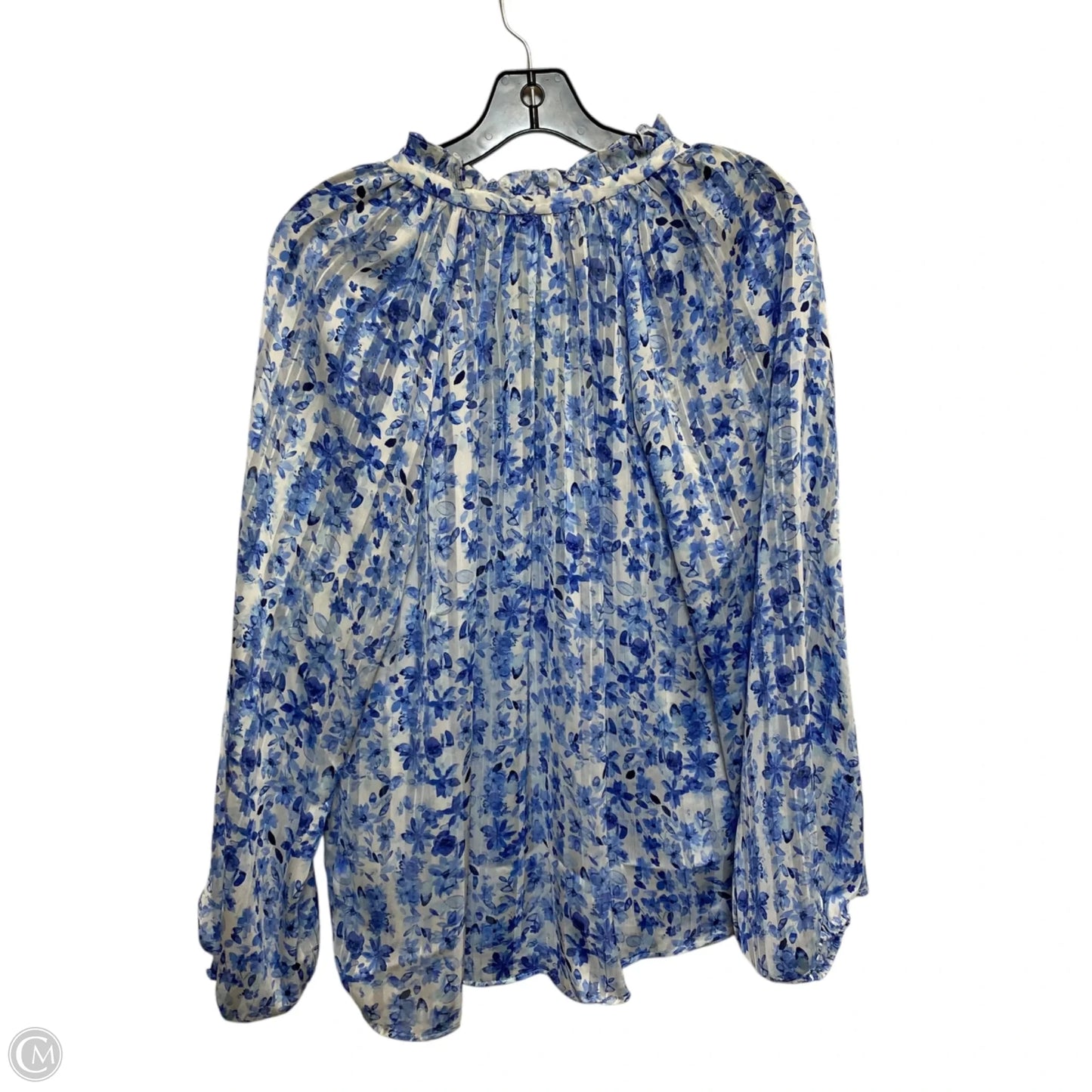 Top Long Sleeve By H&m In Blue, Size: L