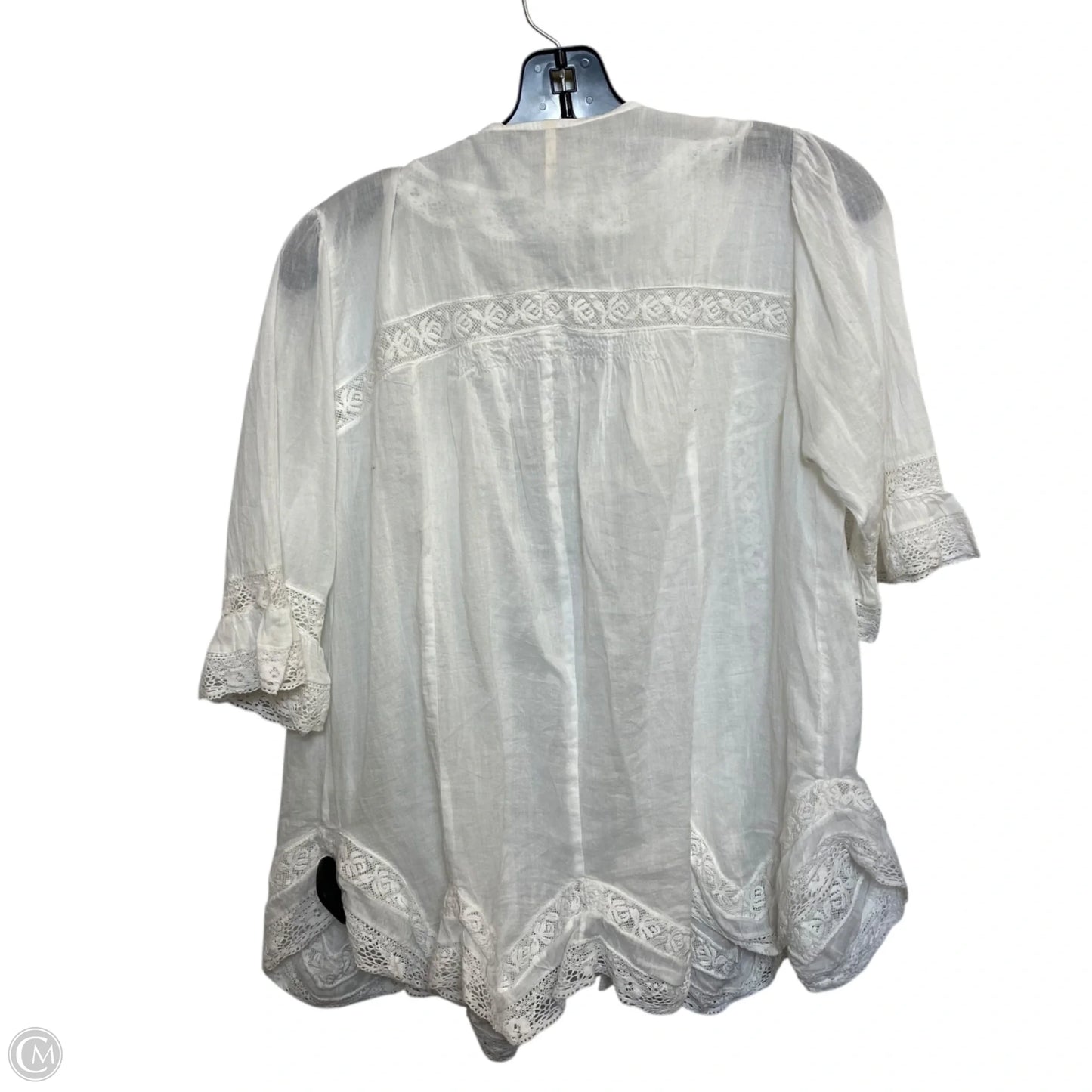 Top Short Sleeve By Free People In White, Size: Xs