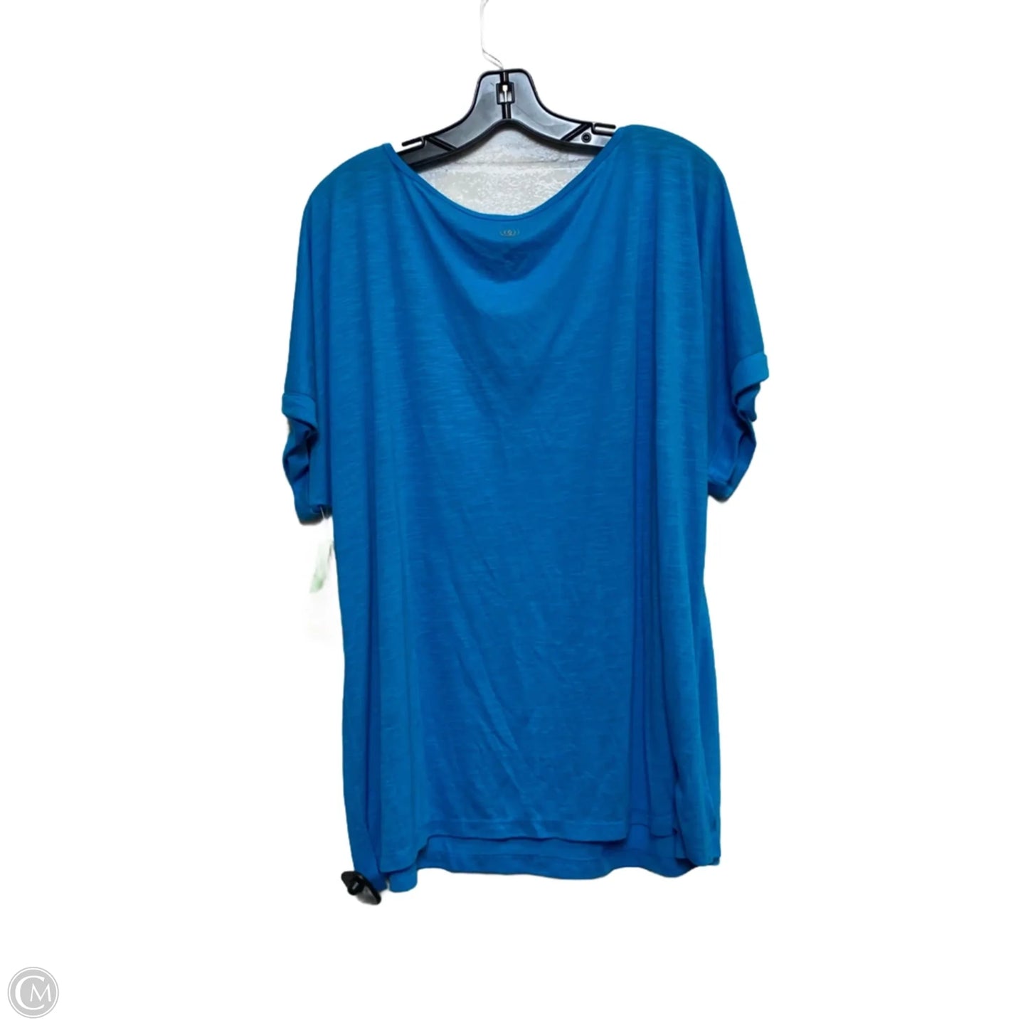Athletic Top Short Sleeve By Balance Collection In Blue, Size: 2x