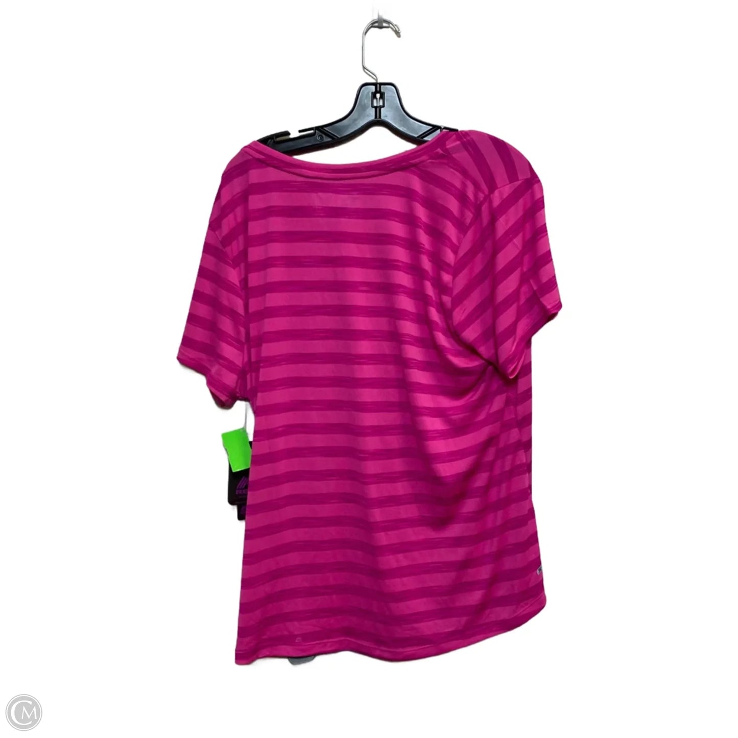 Athletic Top Short Sleeve By Rbx In Pink, Size: 2x