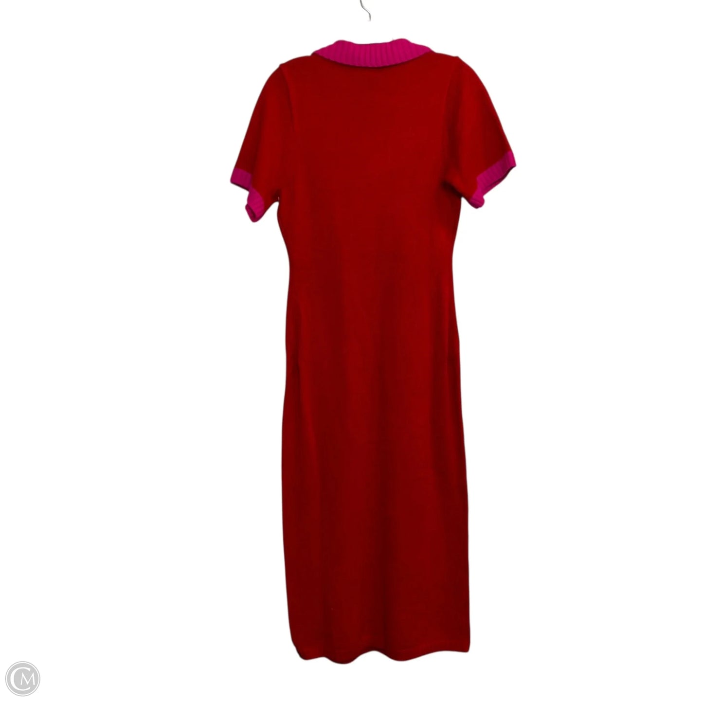 Dress Sweater By Sugar Lips In Pink & Red, Size: S