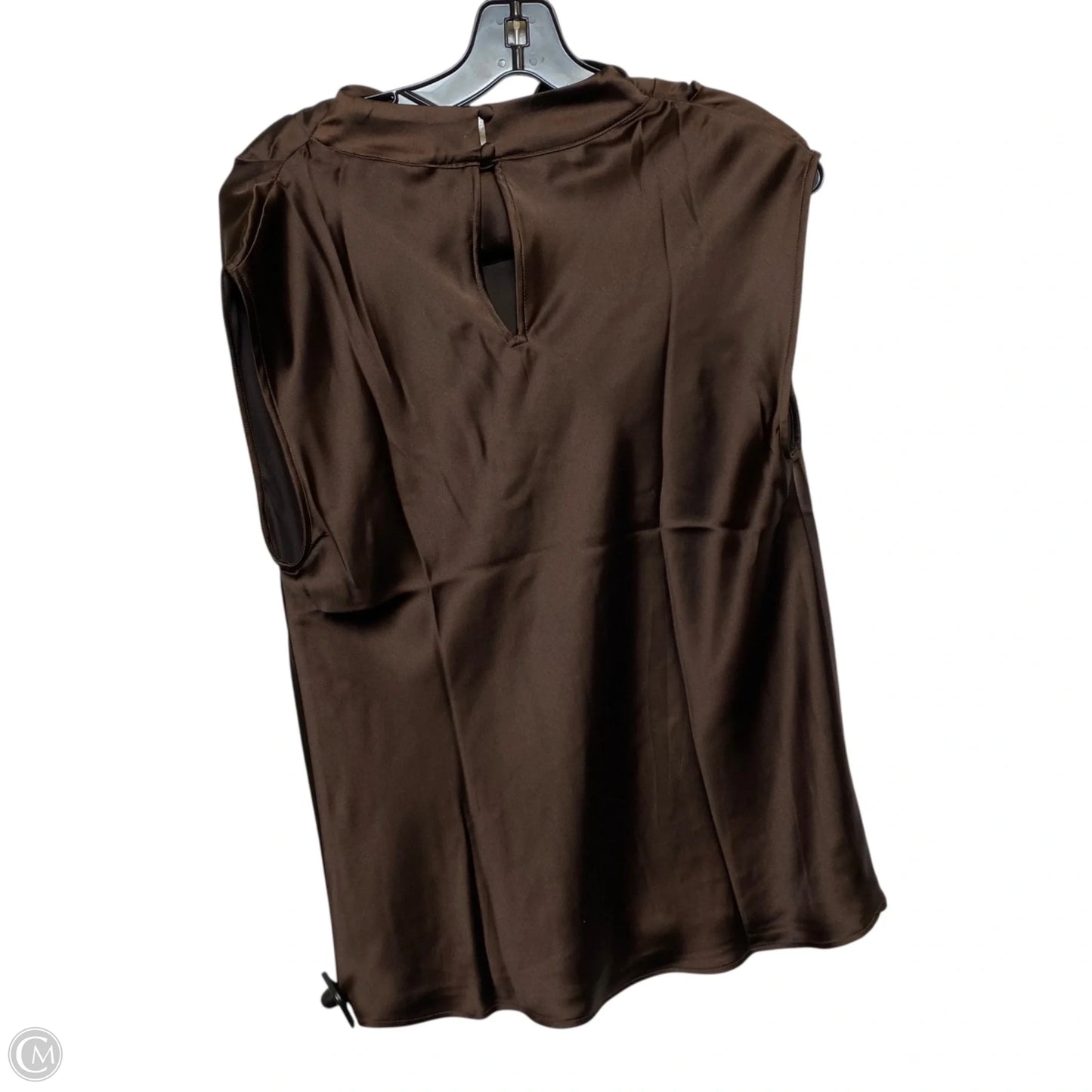 Blouse Sleeveless By Loft In Brown, Size: M