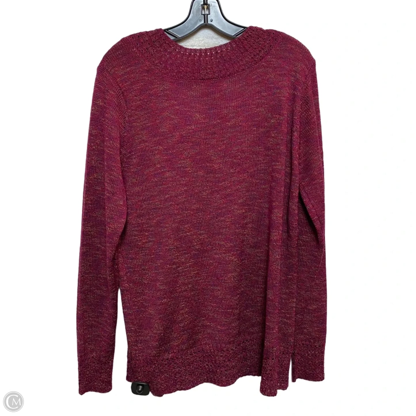 Sweater By Laura Scott In Purple, Size: Xl