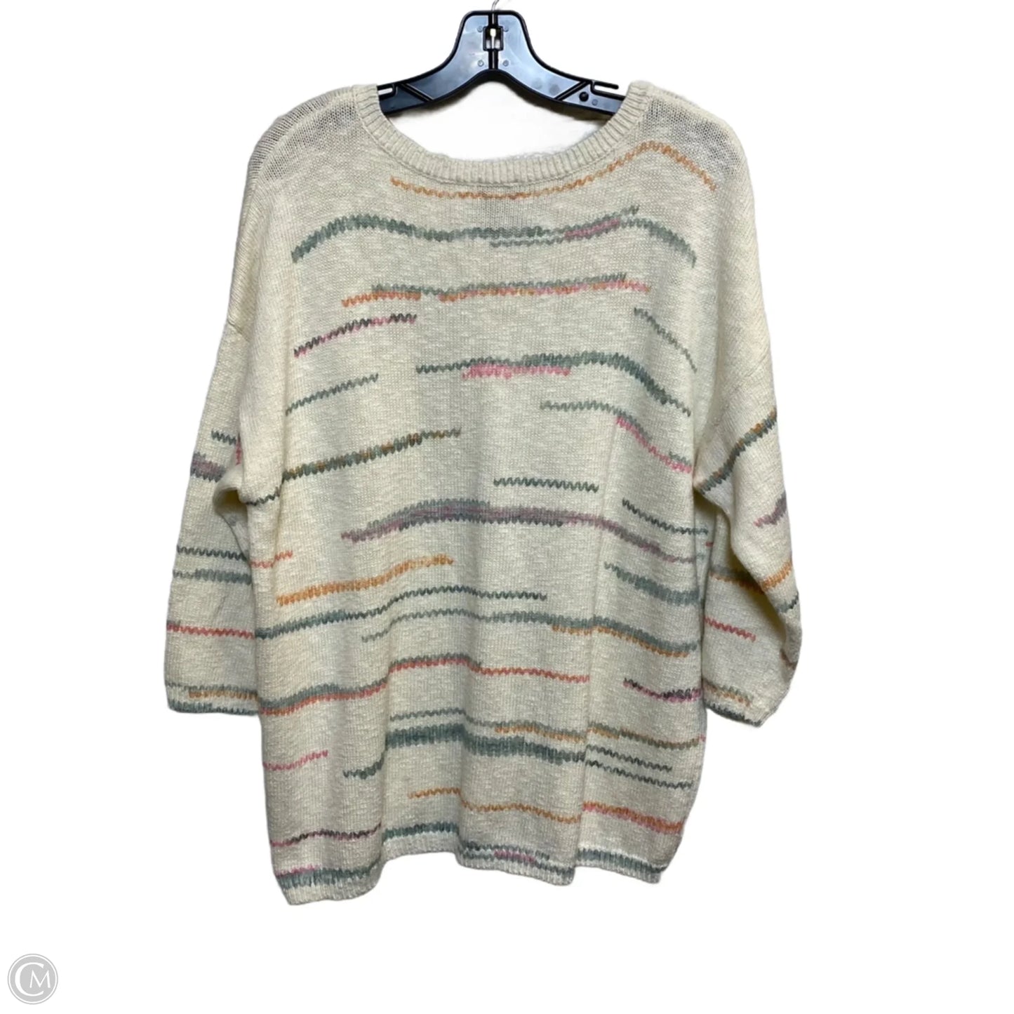 Sweater By Chicos In Cream, Size: Xl
