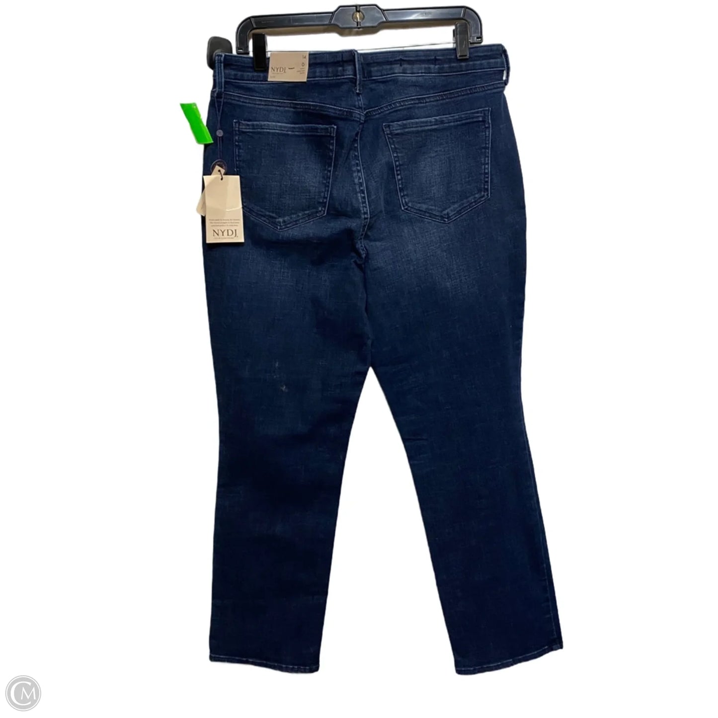 Jeans Straight By Not Your Daughters Jeans In Blue Denim, Size: 14